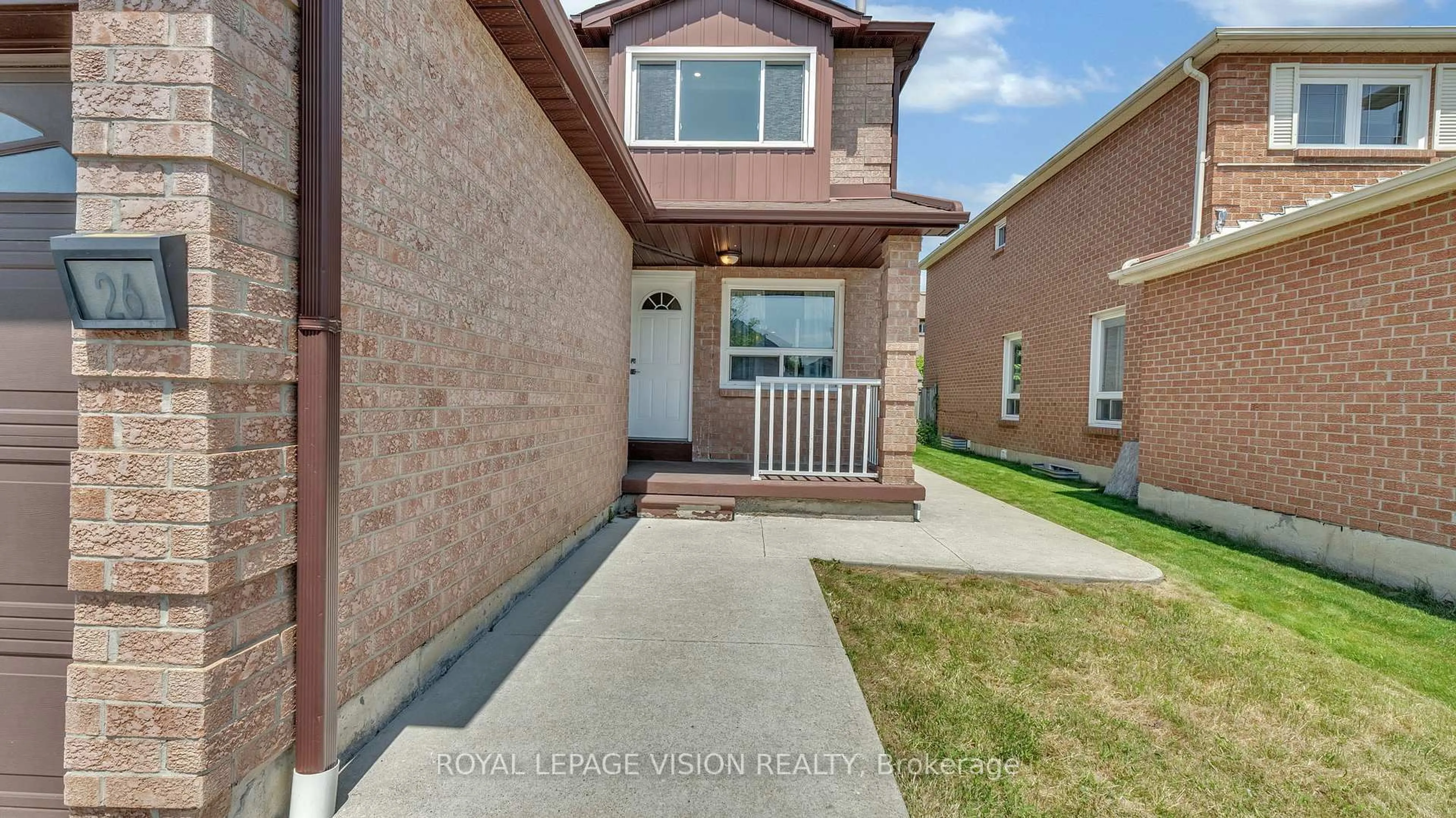 Home with brick exterior material, street for 26 Ravenscroft Rd, Ajax Ontario L1T 1V6