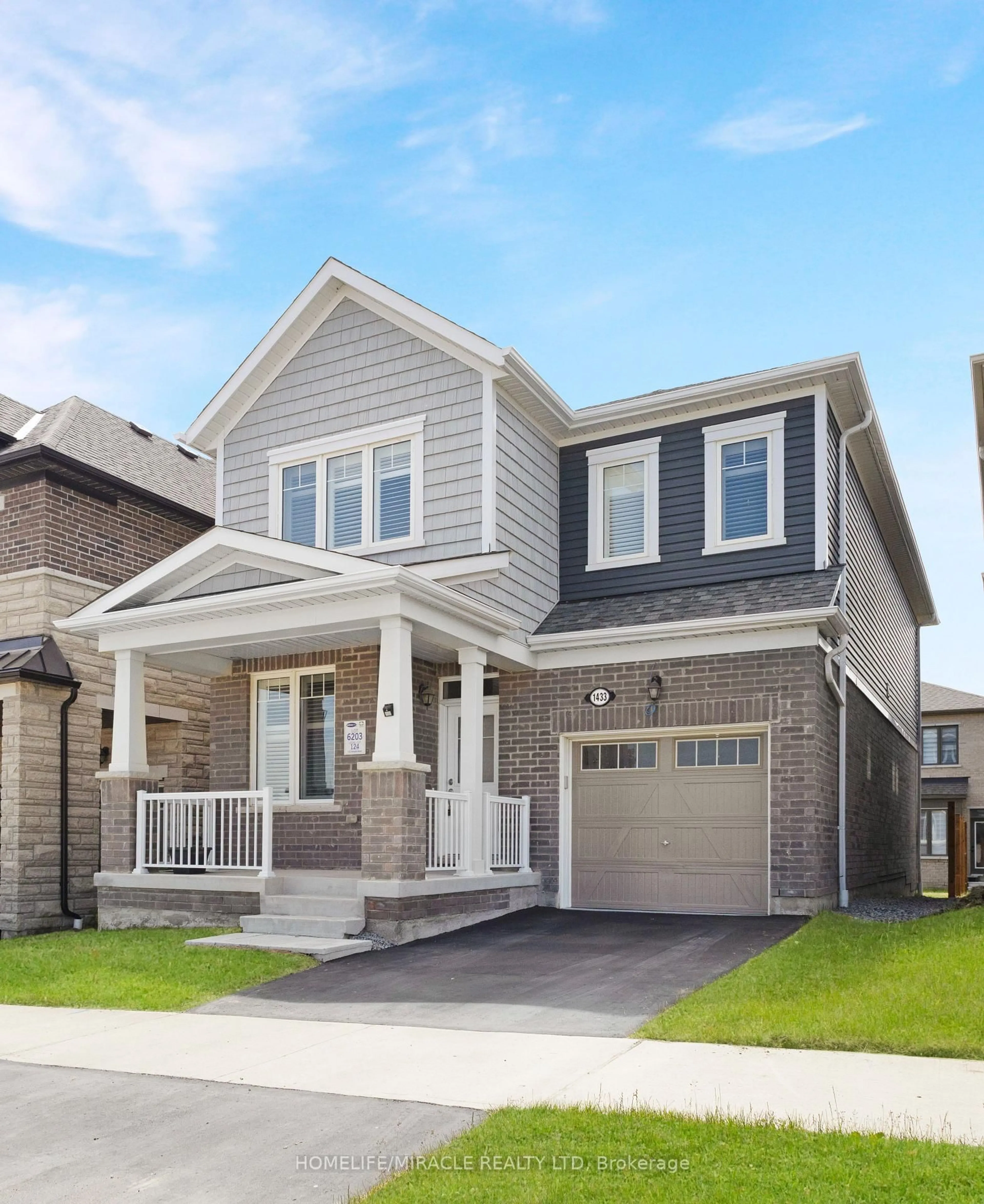 Home with brick exterior material, street for 1433 Kerrydale Ave, Pickering Ontario L1X 0M9