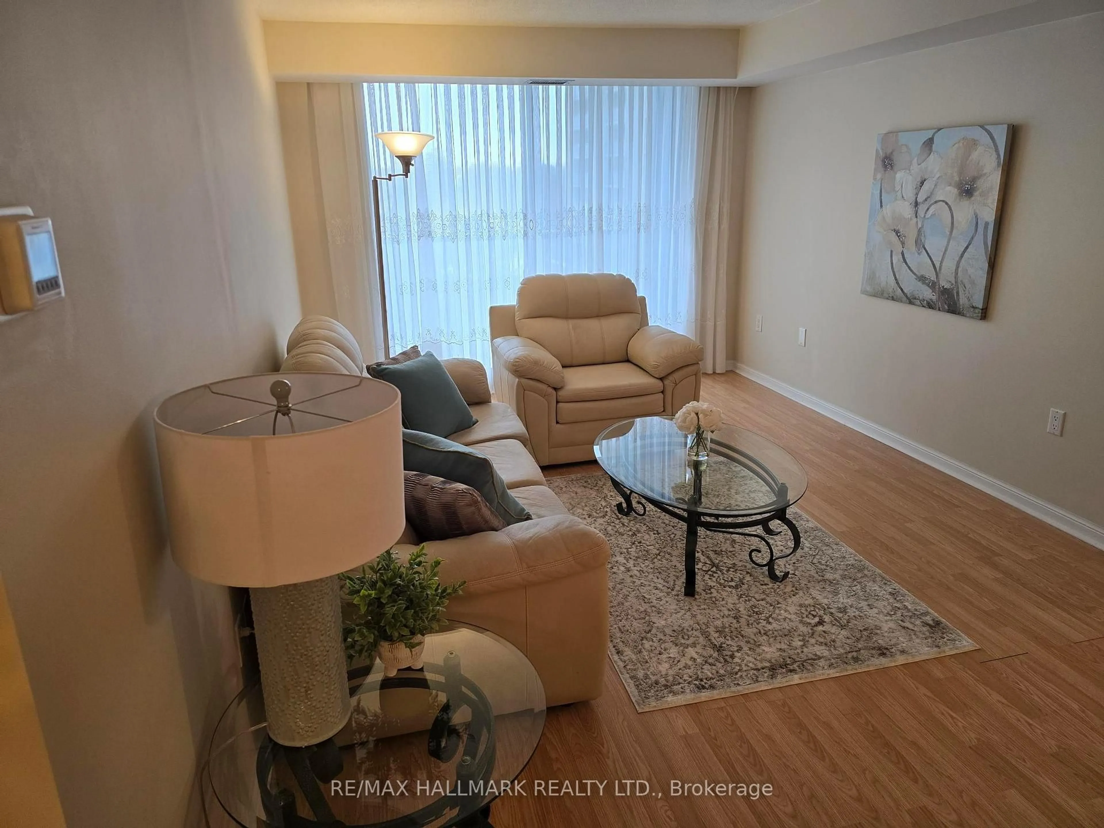 Living room with furniture, unknown for 757 Victoria Park Ave #607, Toronto Ontario M4C 5N8
