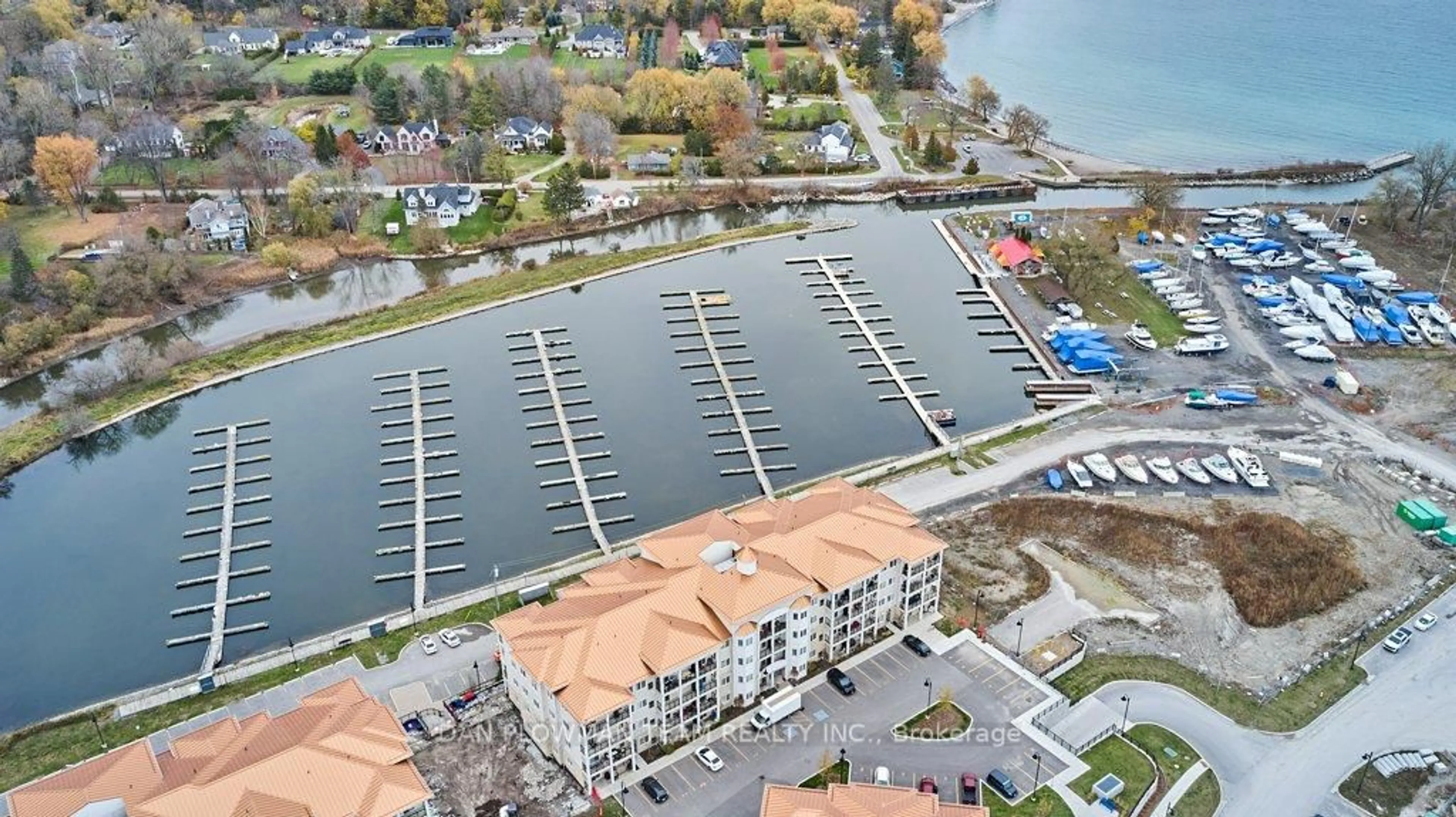 A pic from outside/outdoor area/front of a property/back of a property/a pic from drone, water/lake/river/ocean view for 70 Shipway Ave #405, Clarington Ontario L1B 0V7