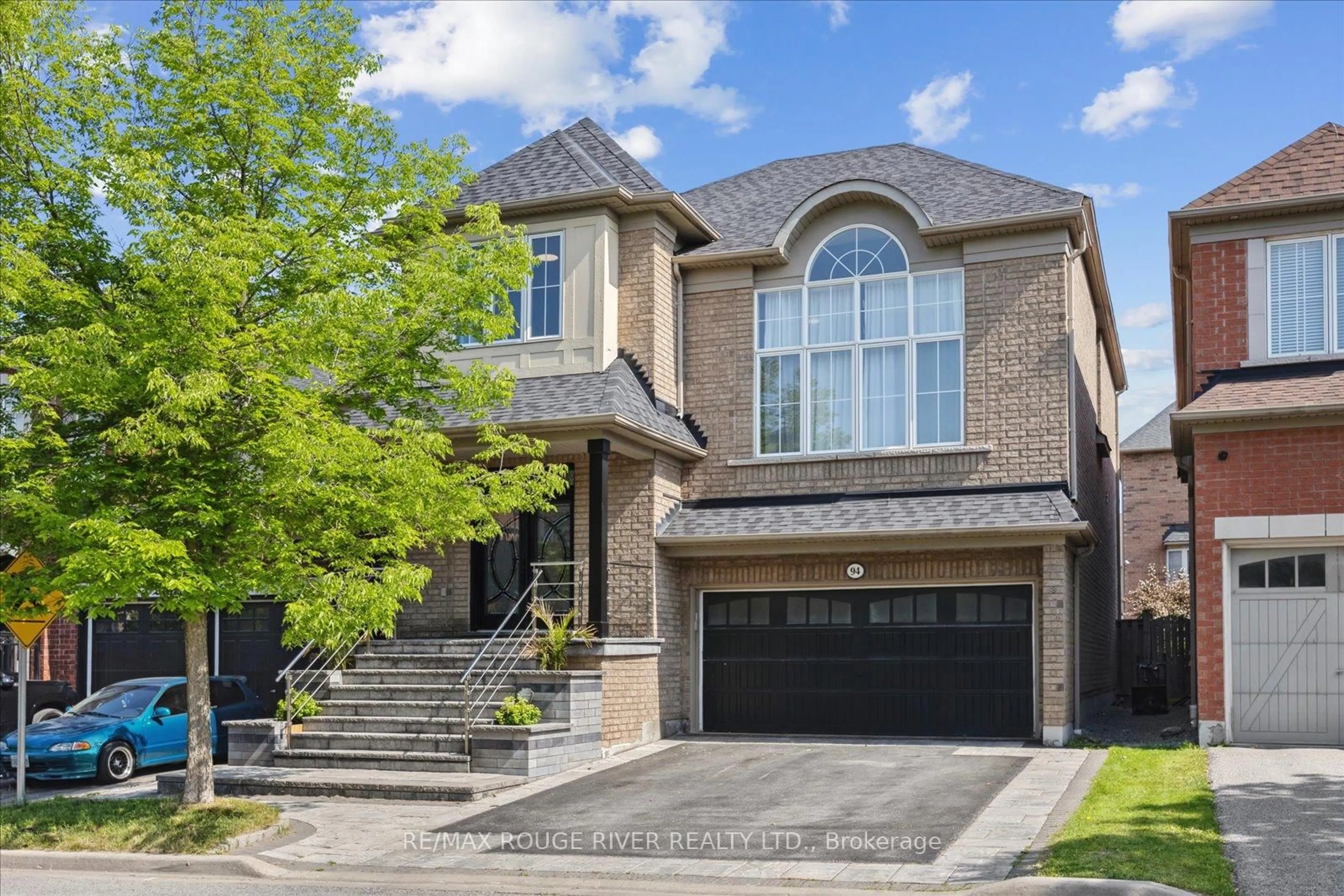 Home with brick exterior material, street for 94 Muscat Cres, Ajax Ontario L1Z 0B7