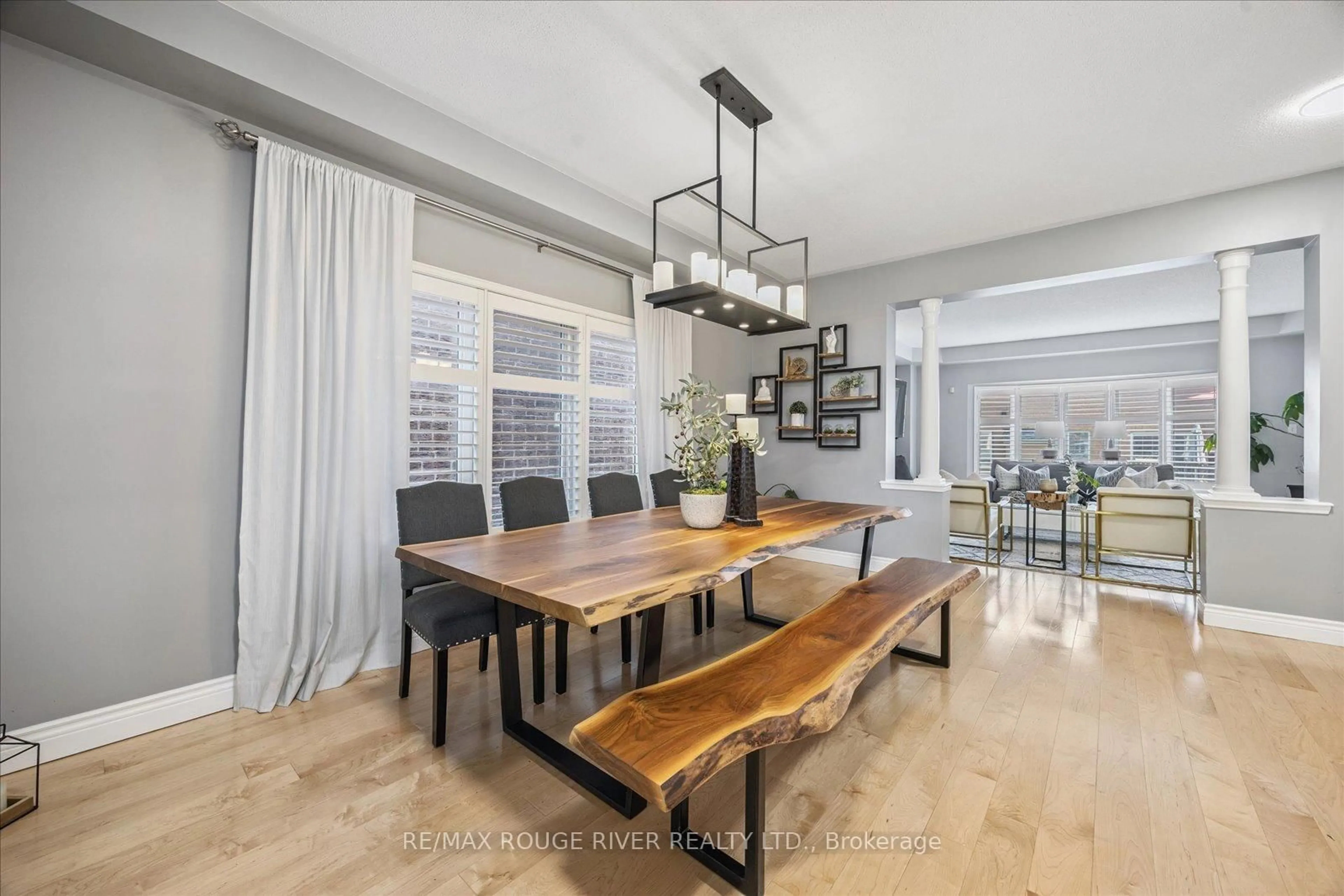 Dining room, wood/laminate floor for 94 Muscat Cres, Ajax Ontario L1Z 0B7