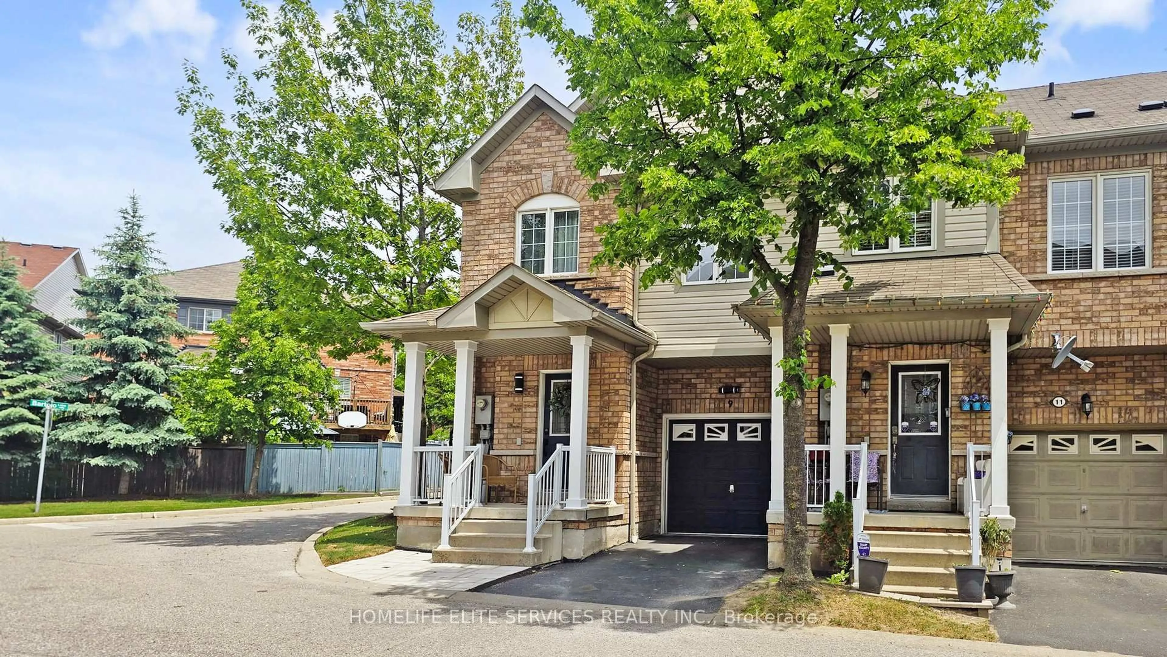 Home with brick exterior material, street for 9 Abela Lane, Ajax Ontario L1T 0C1