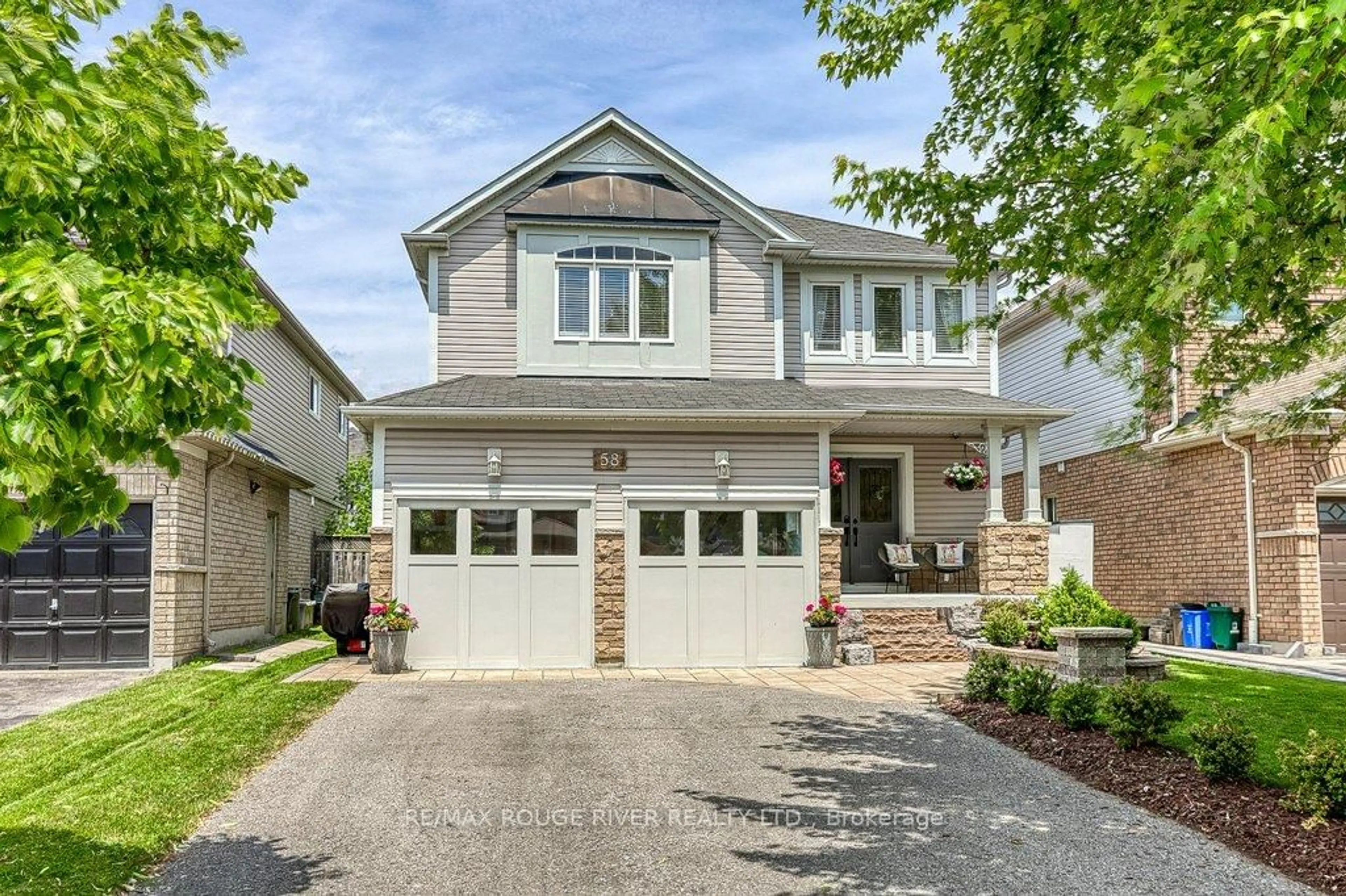 Home with brick exterior material, street for 58 Dadson Dr, Clarington Ontario L1C 5J1