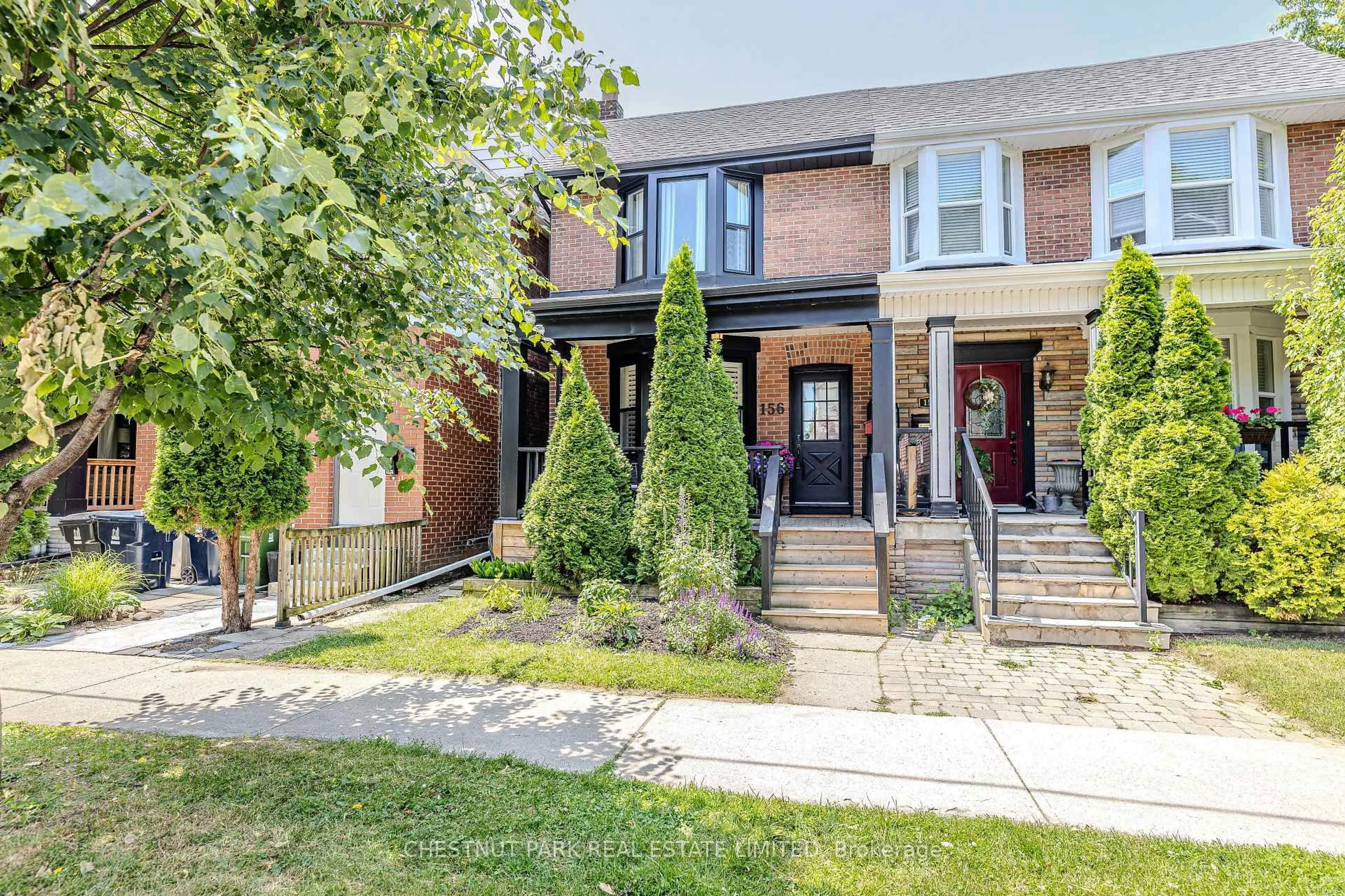 Home with brick exterior material, street for 156 Parkmount Rd, Toronto Ontario M4J 4V4