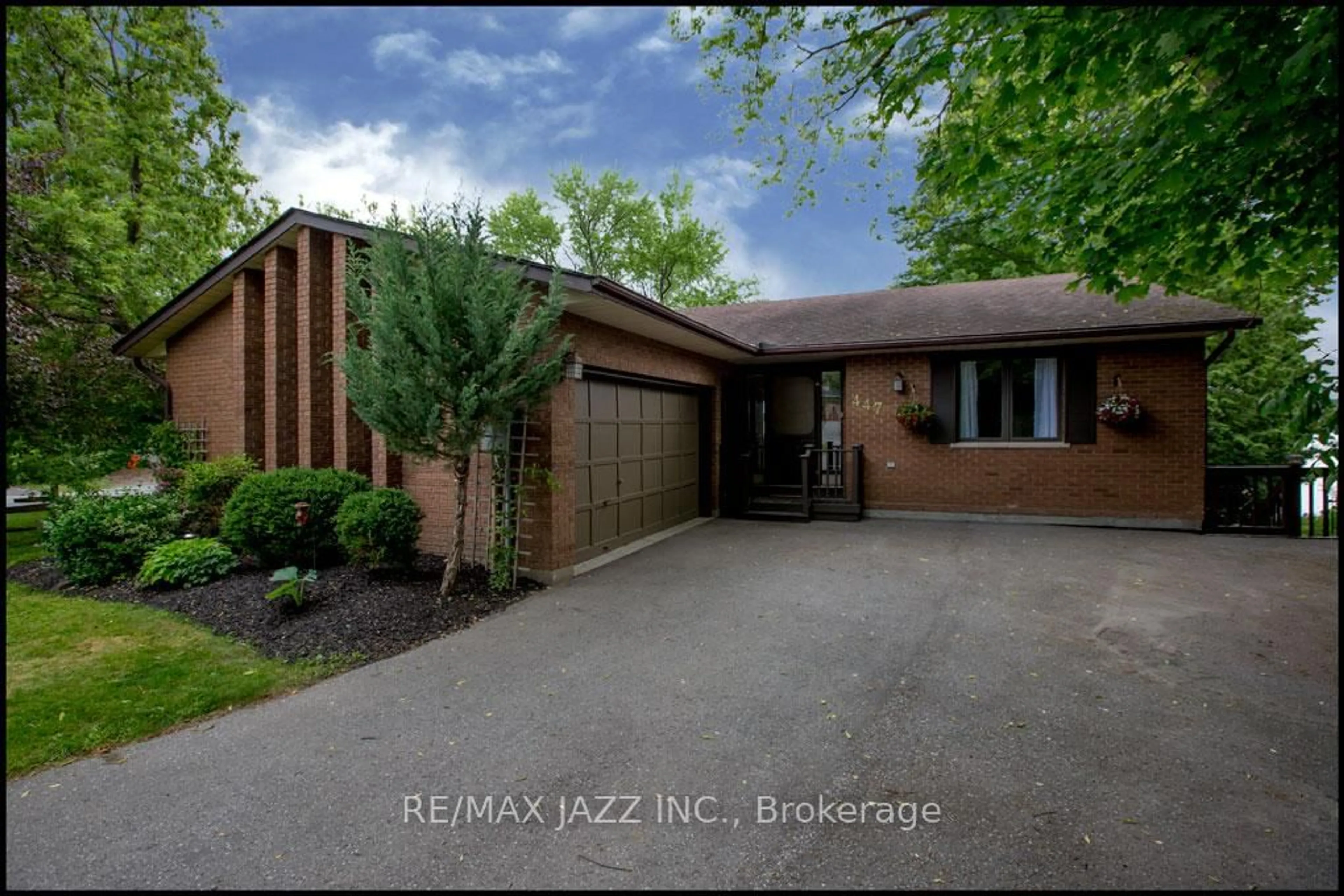 Home with brick exterior material, street for 447 Lakeshore Dr, Scugog Ontario L9L 1N7