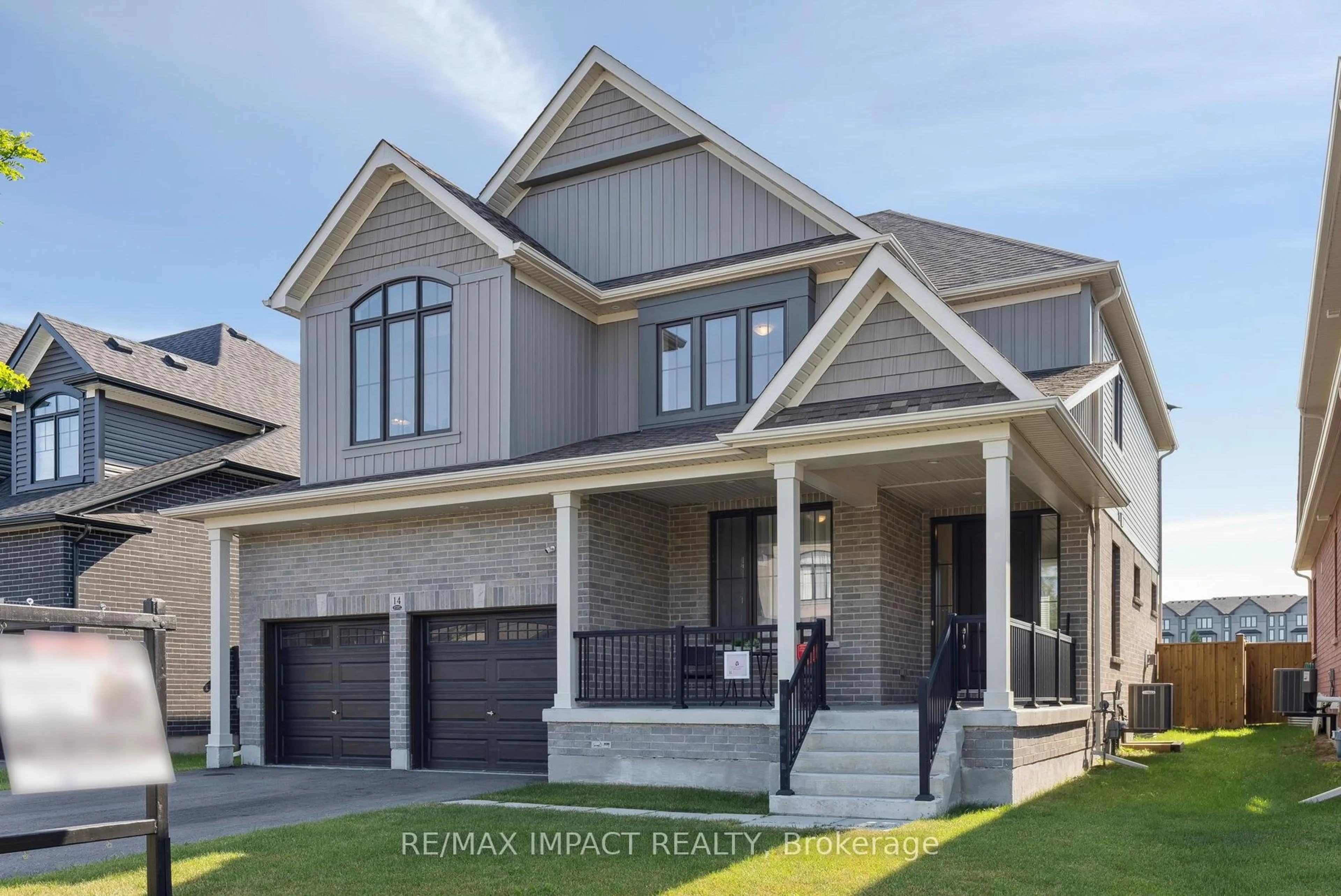 Home with vinyl exterior material, street for 14 Higham Pl, Clarington Ontario L1C 7G5