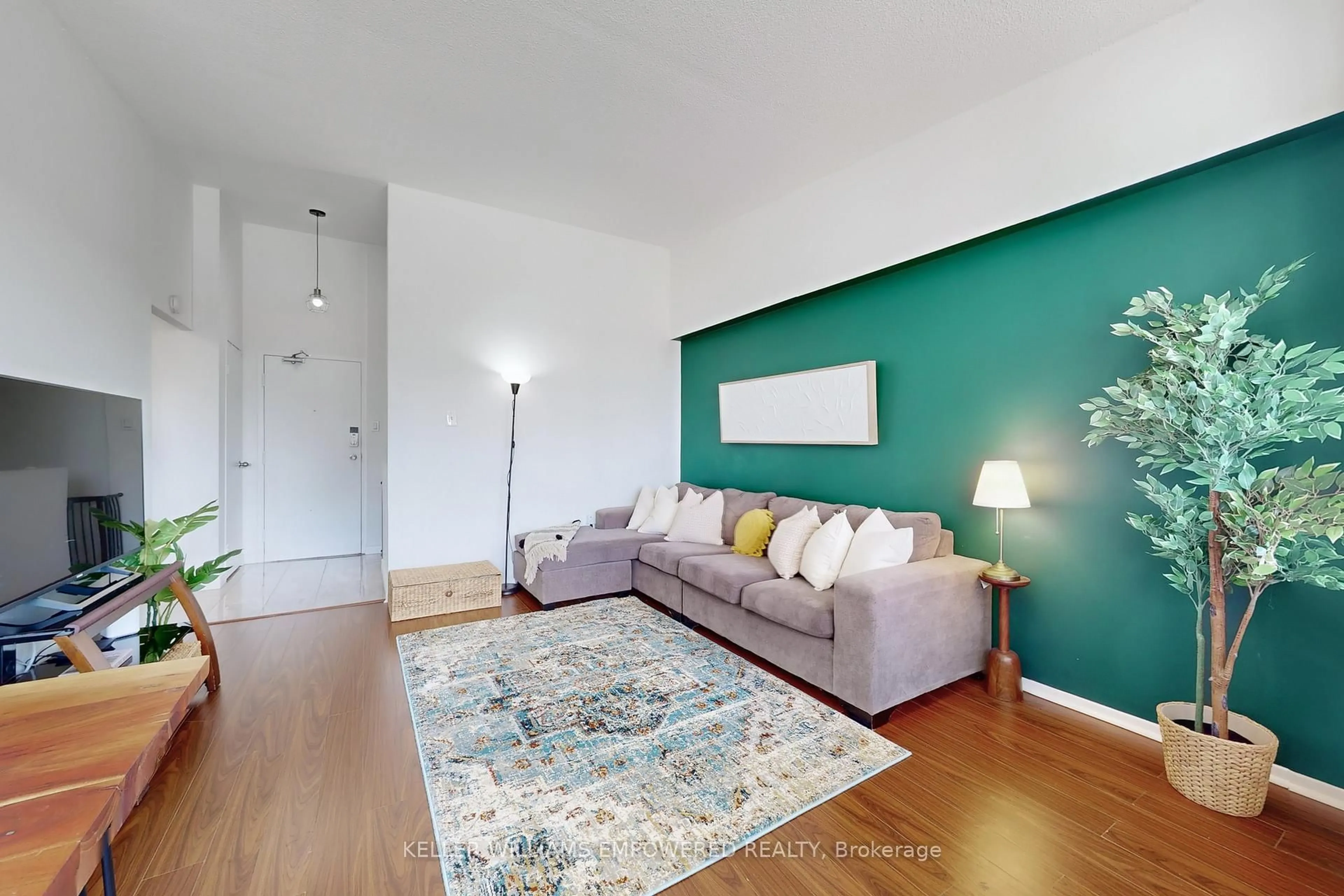 Living room with furniture, unknown for 4060 Lawrence Ave #416, Toronto Ontario M1E 4V4