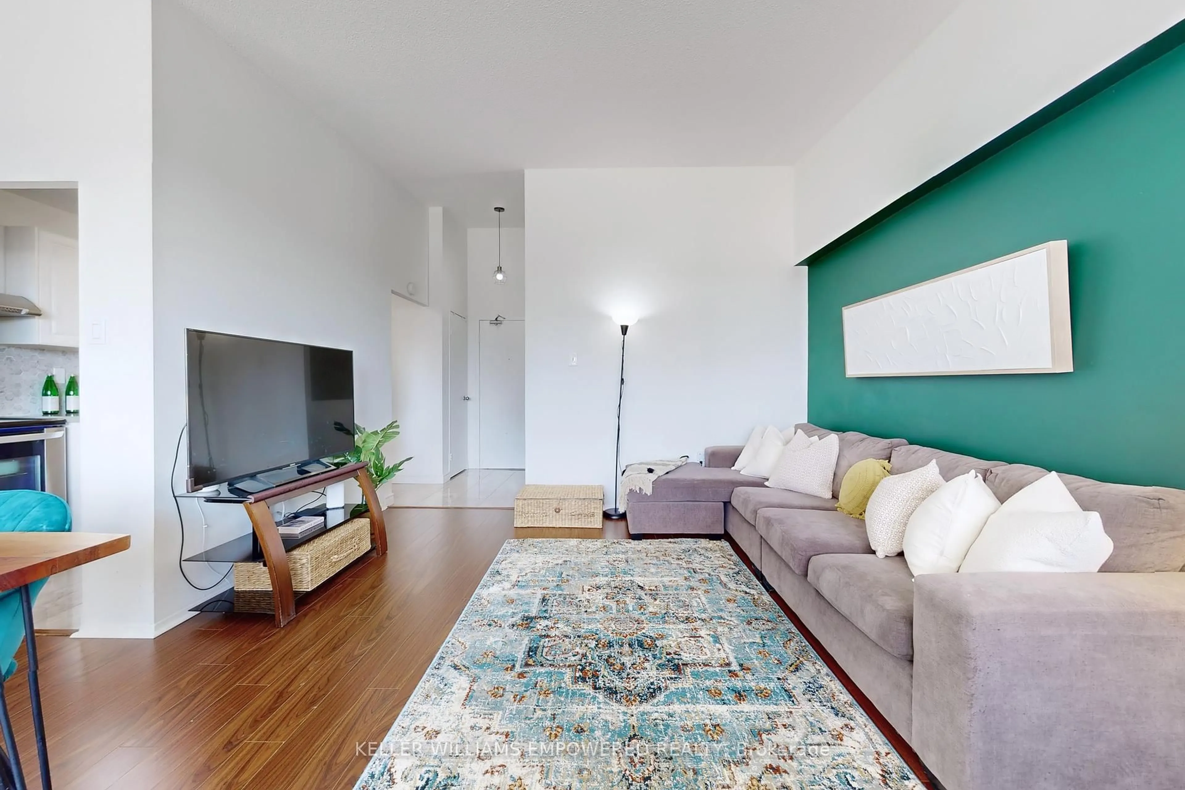 Living room with furniture, unknown for 4060 Lawrence Ave #416, Toronto Ontario M1E 4V4