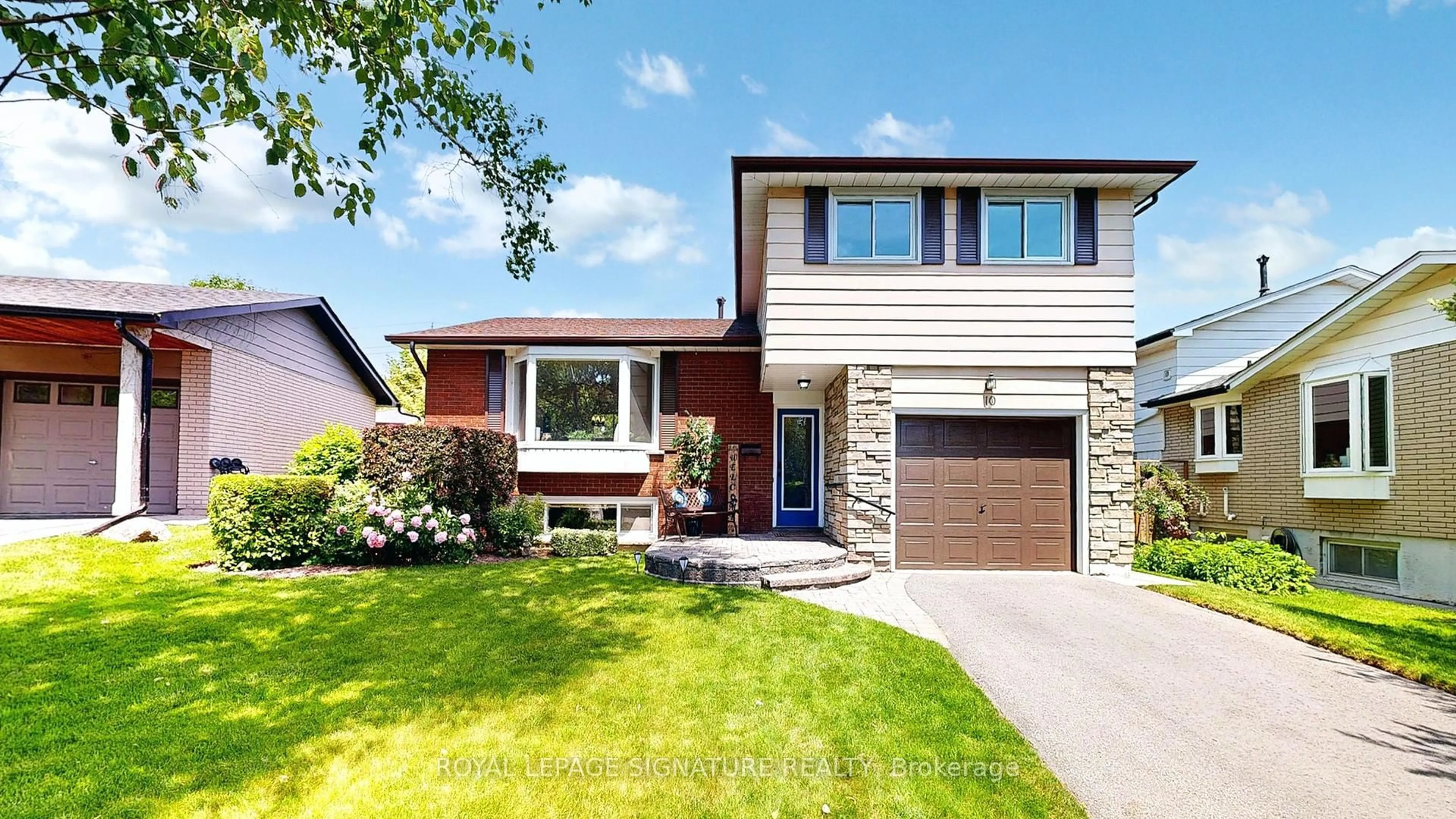 Home with brick exterior material, street for 10 O'Dell Crt, Ajax Ontario L1S 2W7