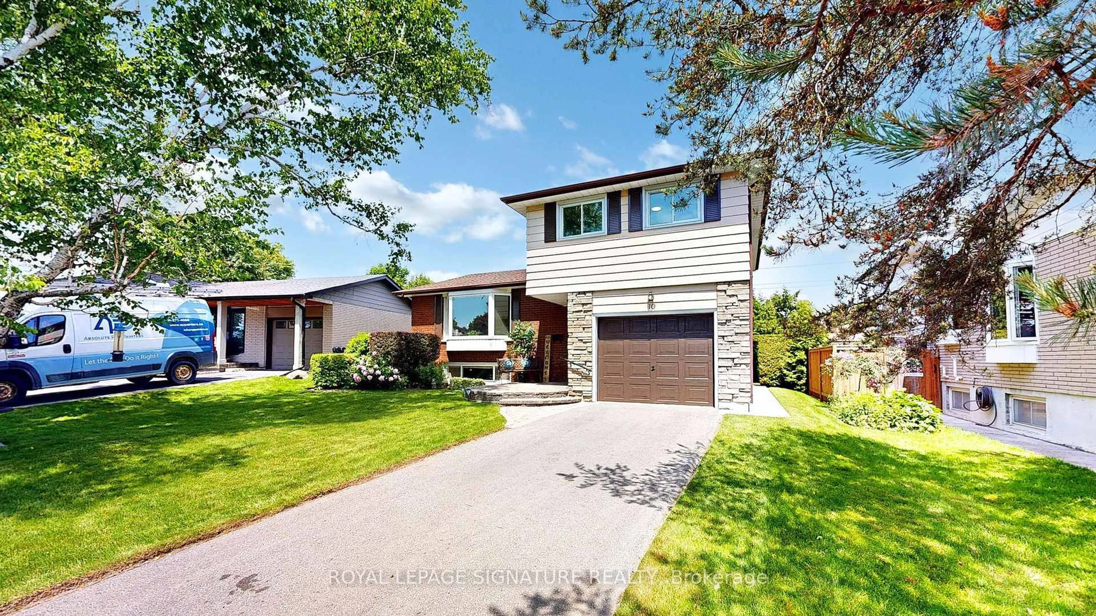 Home with brick exterior material, street for 10 O'Dell Crt, Ajax Ontario L1S 2W7