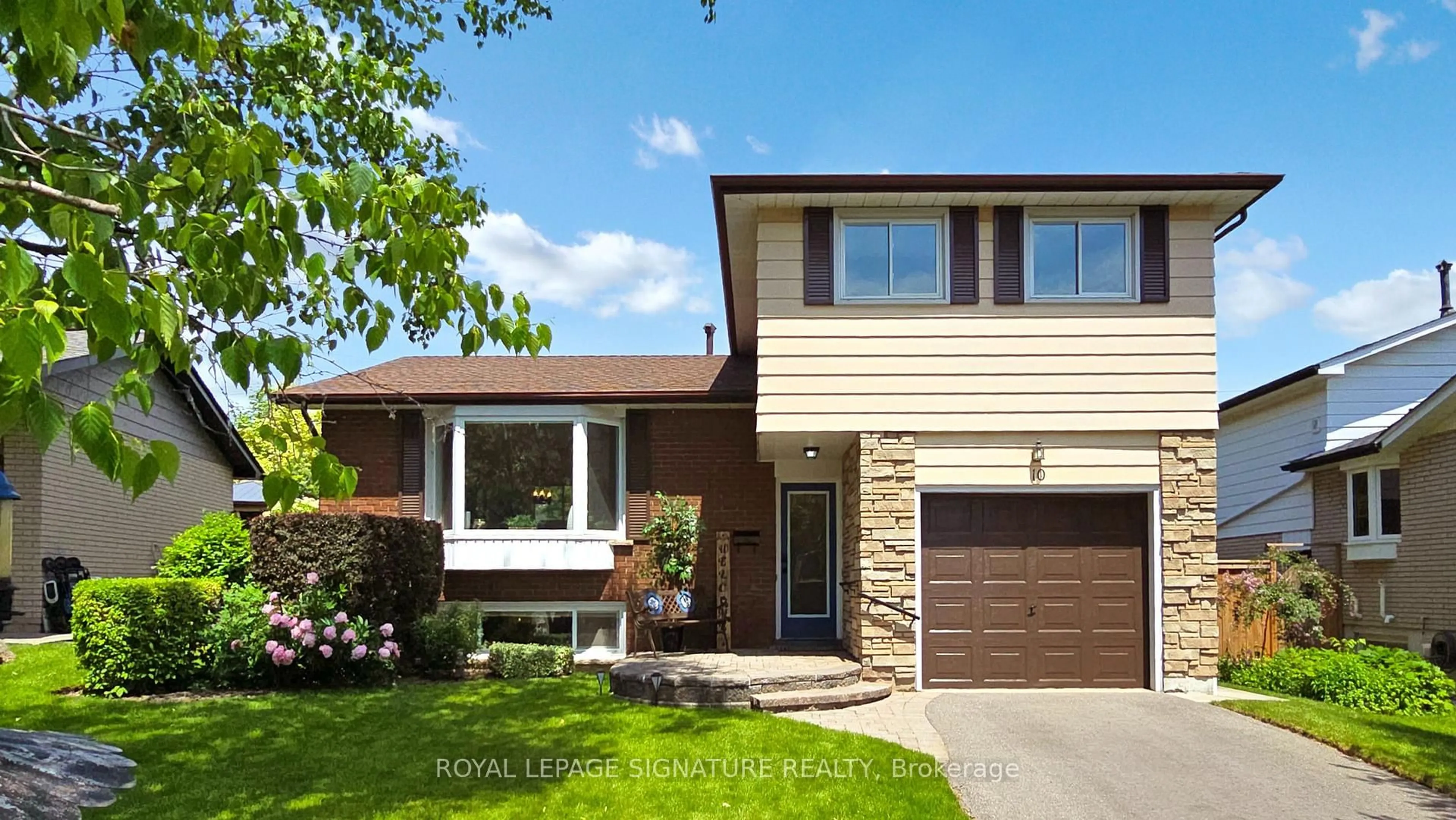 Home with brick exterior material, street for 10 O'Dell Crt, Ajax Ontario L1S 2W7