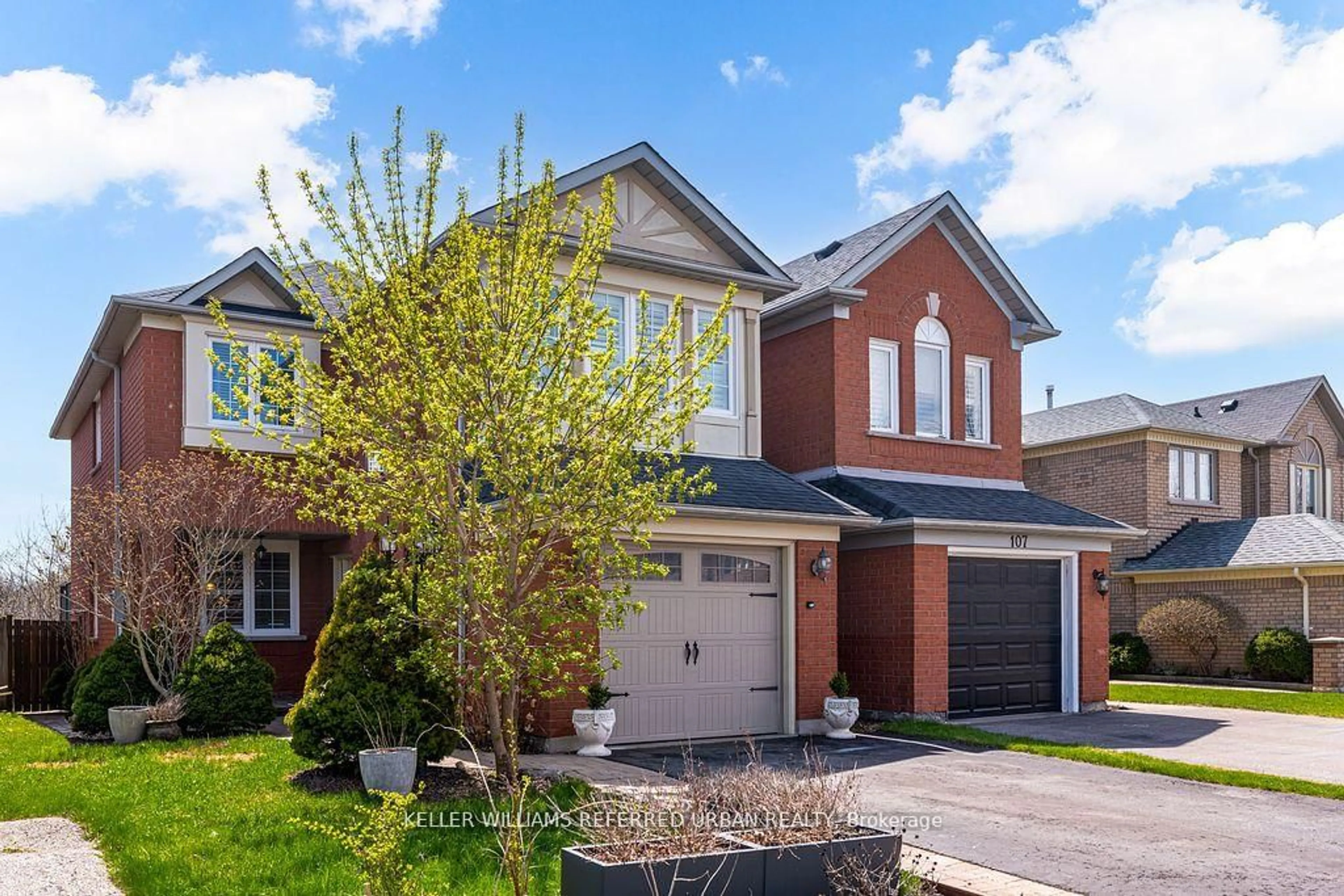 Home with brick exterior material, street for 105 White Pine Cres, Pickering Ontario L1V 6S3