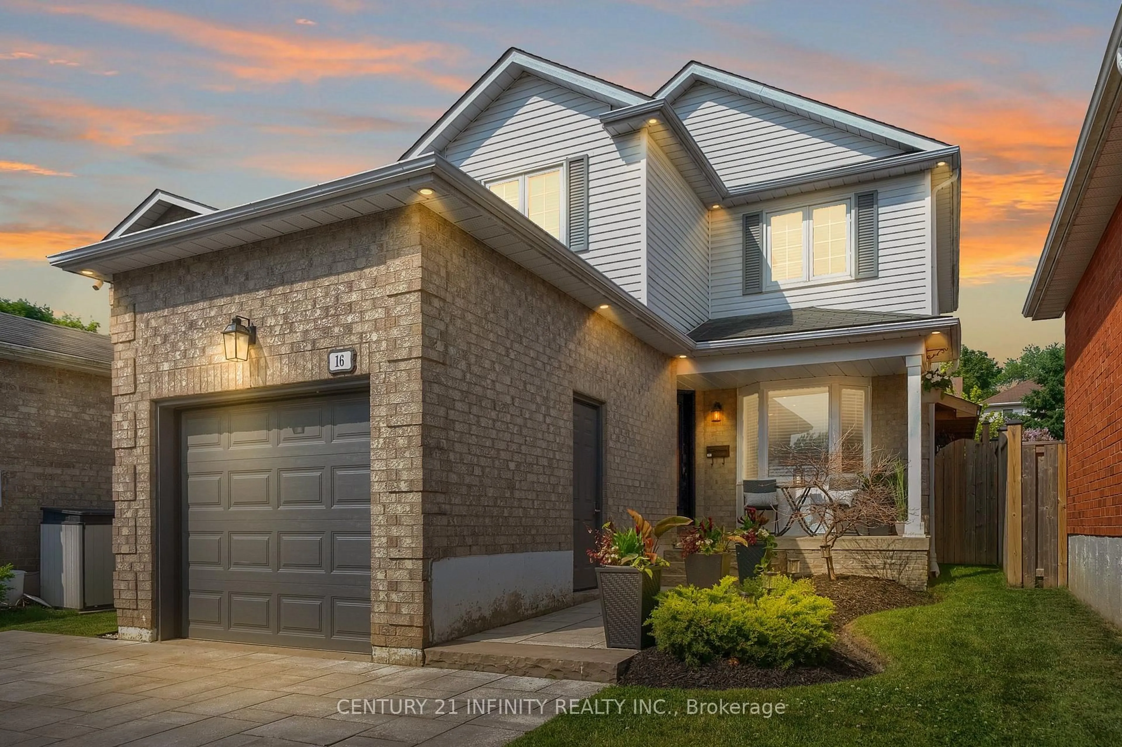 Home with brick exterior material, street for 16 Wrenn Blvd, Clarington Ontario L1C 4N3