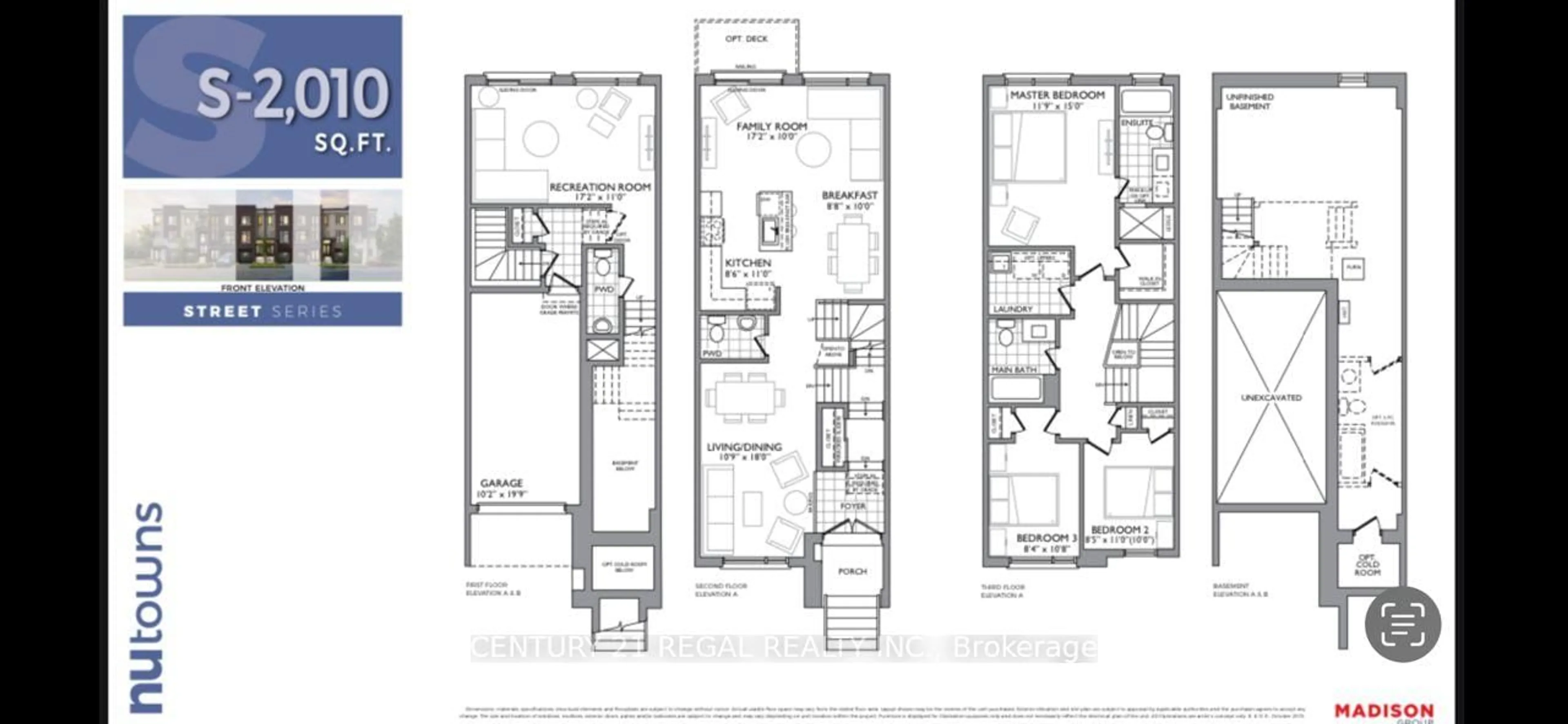 Floor plan for 1610 Moonbeam Glen, Pickering Ontario L1X 0H9