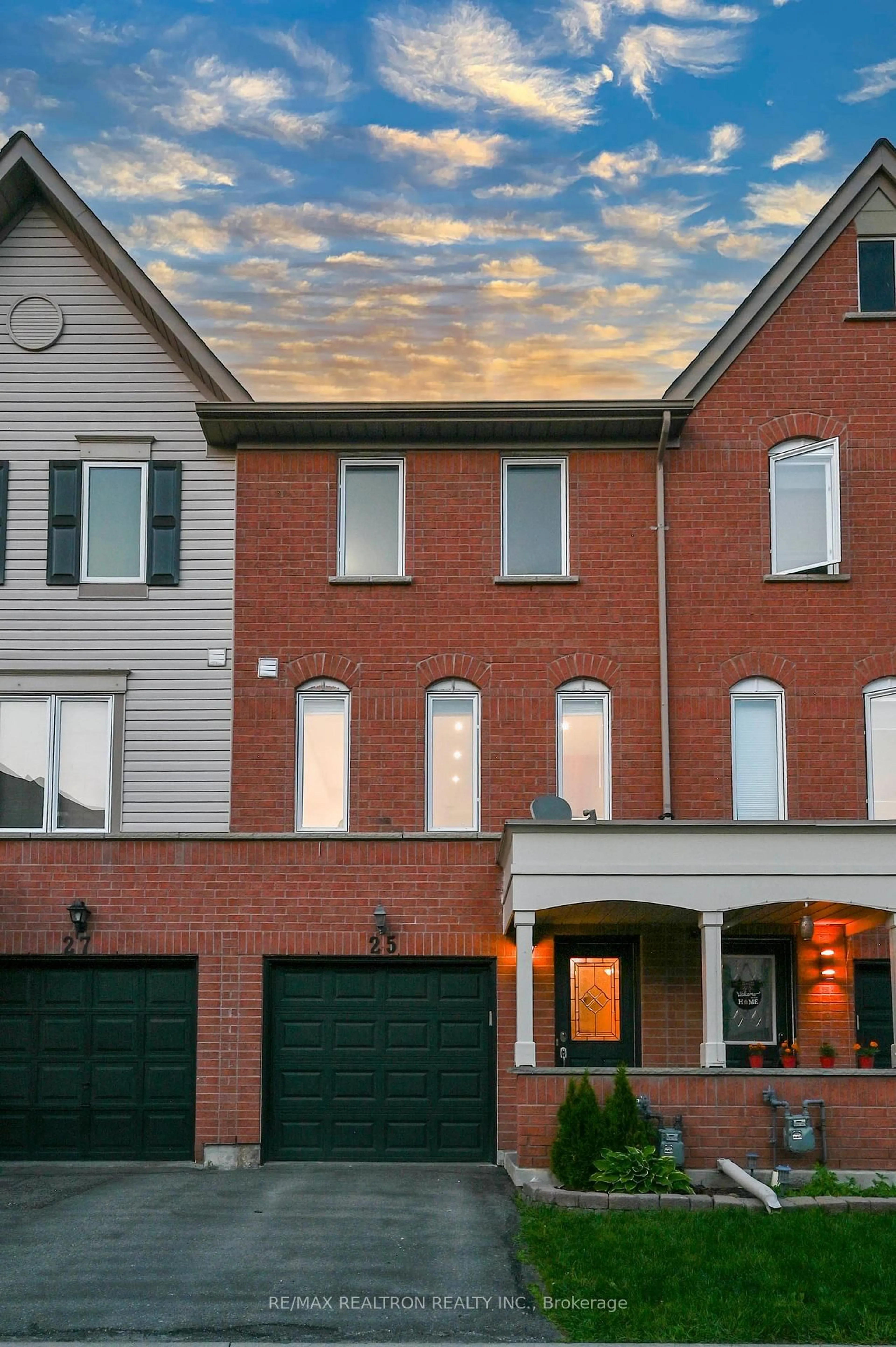 Home with brick exterior material, street for 25 Pennefather Lane, Ajax Ontario L1T 4H2