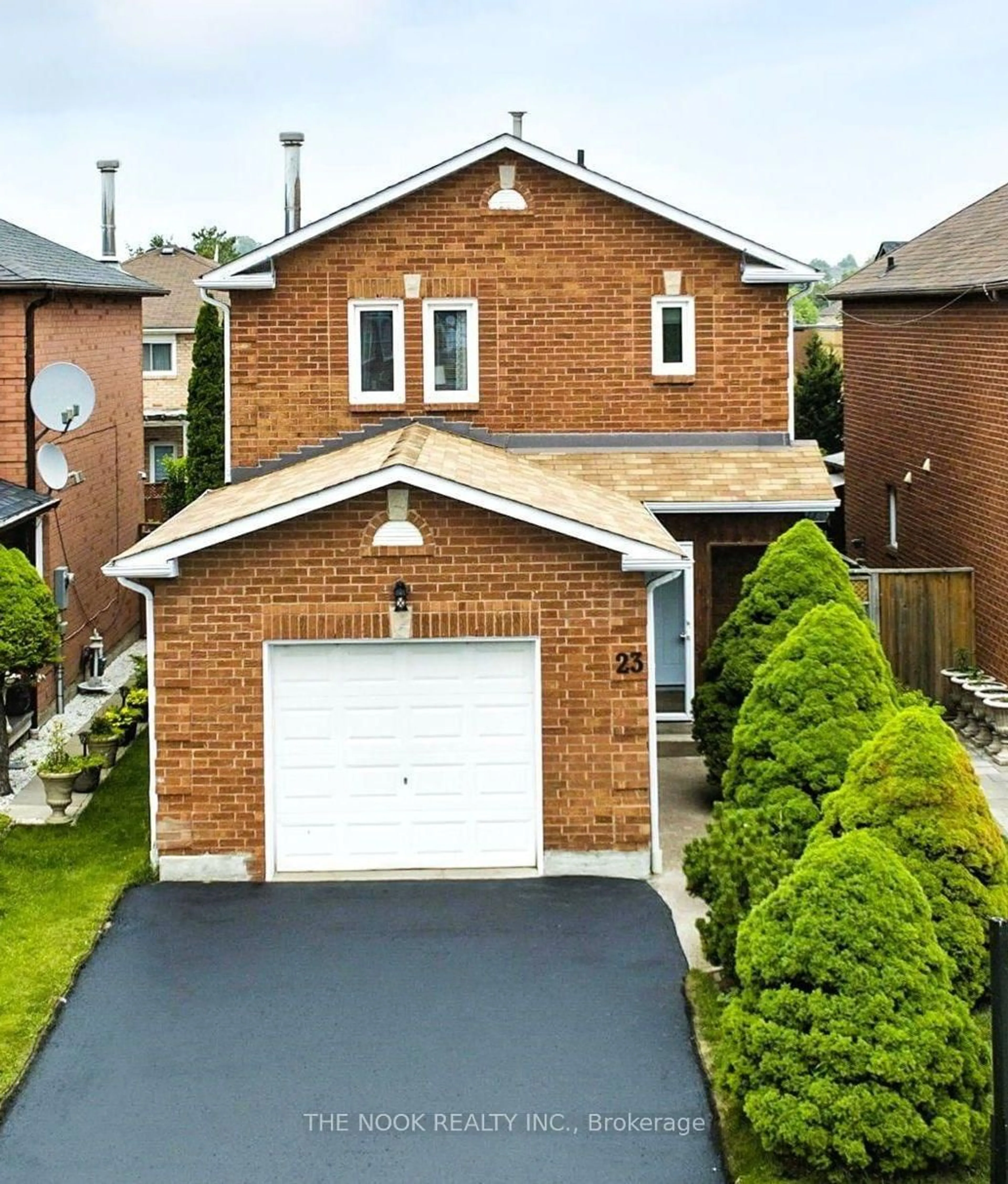 Home with brick exterior material, street for 23 Sharp Cres, Ajax Ontario L1T 3R1