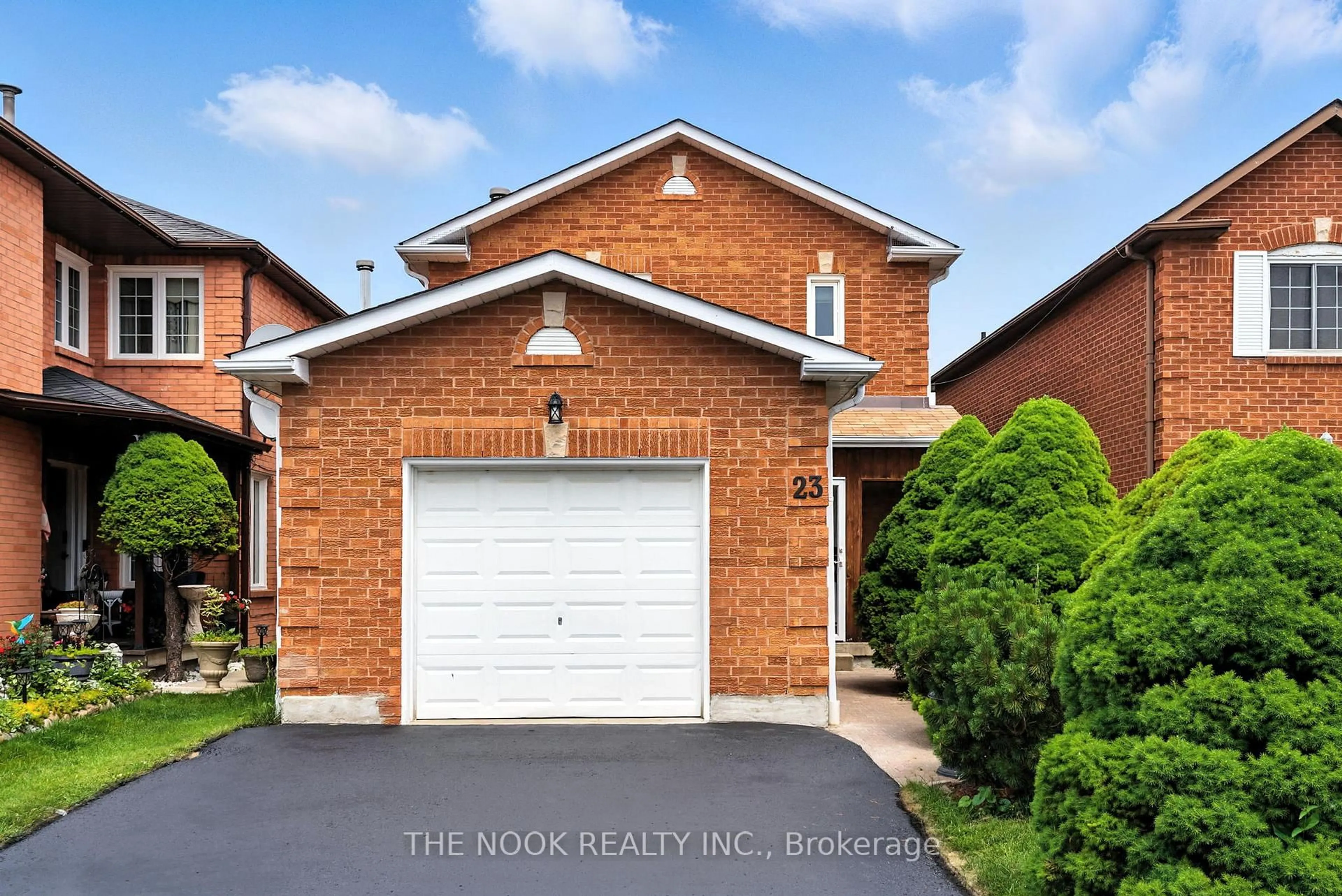 Home with brick exterior material, street for 23 Sharp Cres, Ajax Ontario L1T 3R1