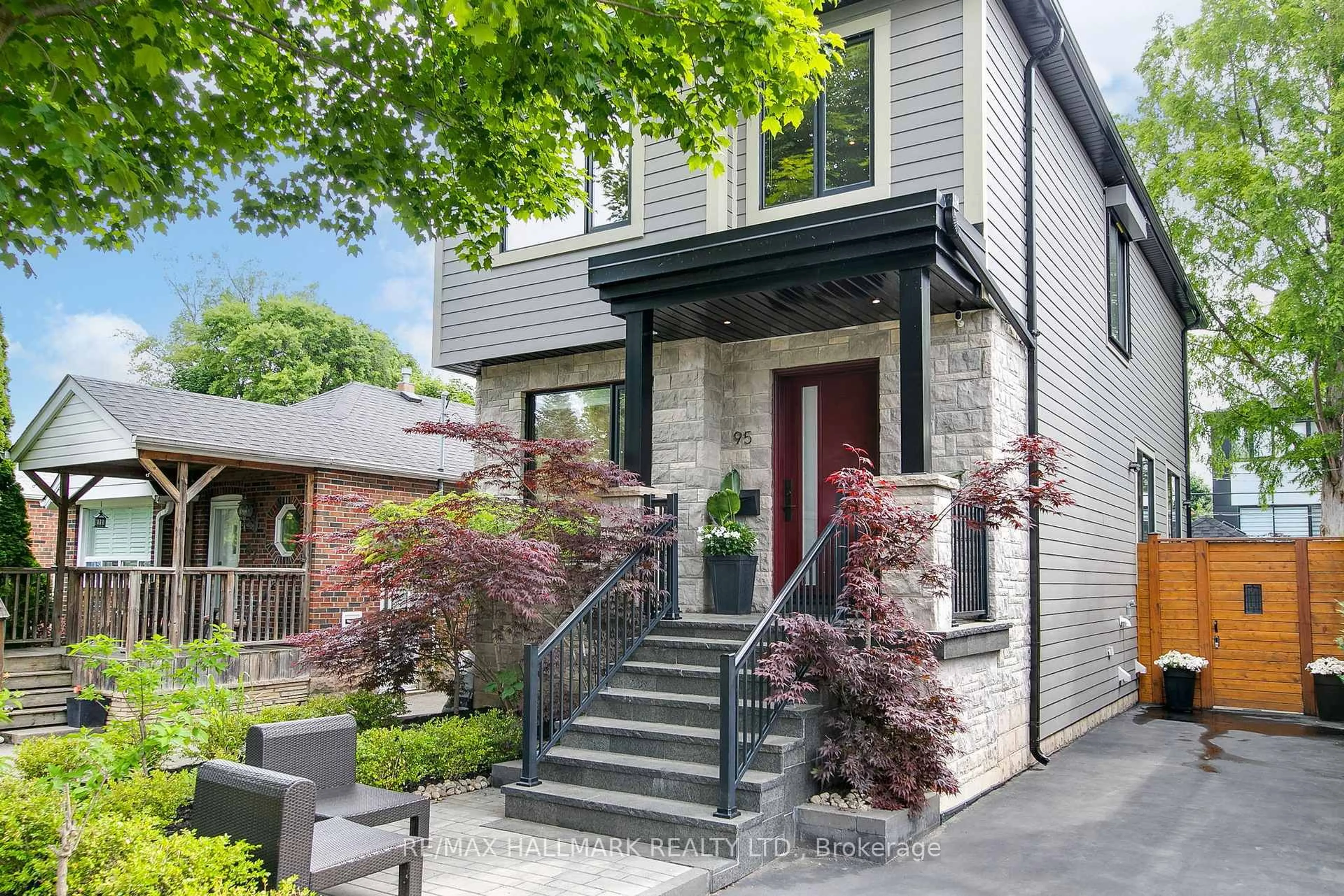 Home with brick exterior material, street for 95 Dunington Dr, Toronto Ontario M1N 3E4