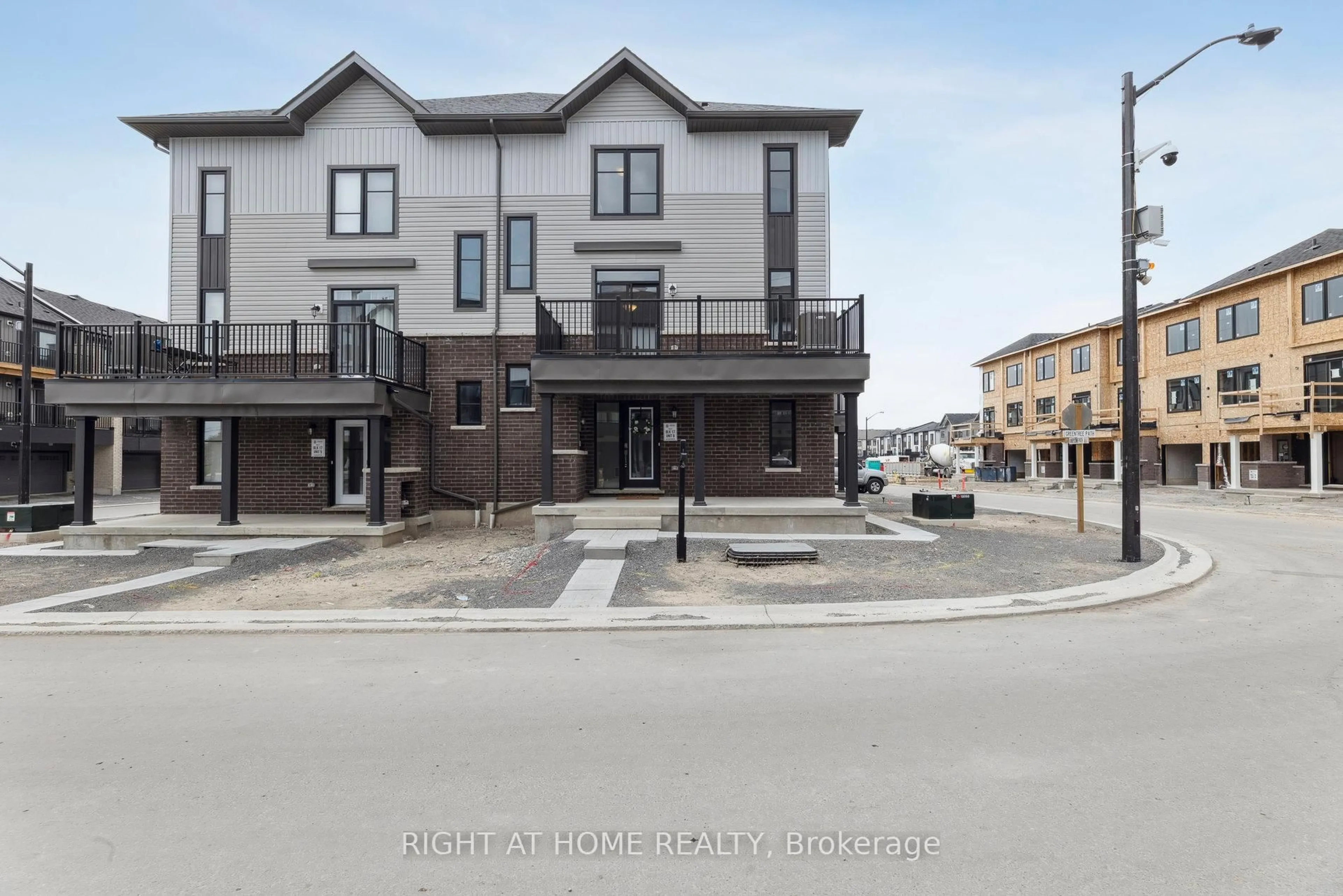 A pic from outside/outdoor area/front of a property/back of a property/a pic from drone, street for 1063 Honeycomb Path, Oshawa Ontario L1H 8L7