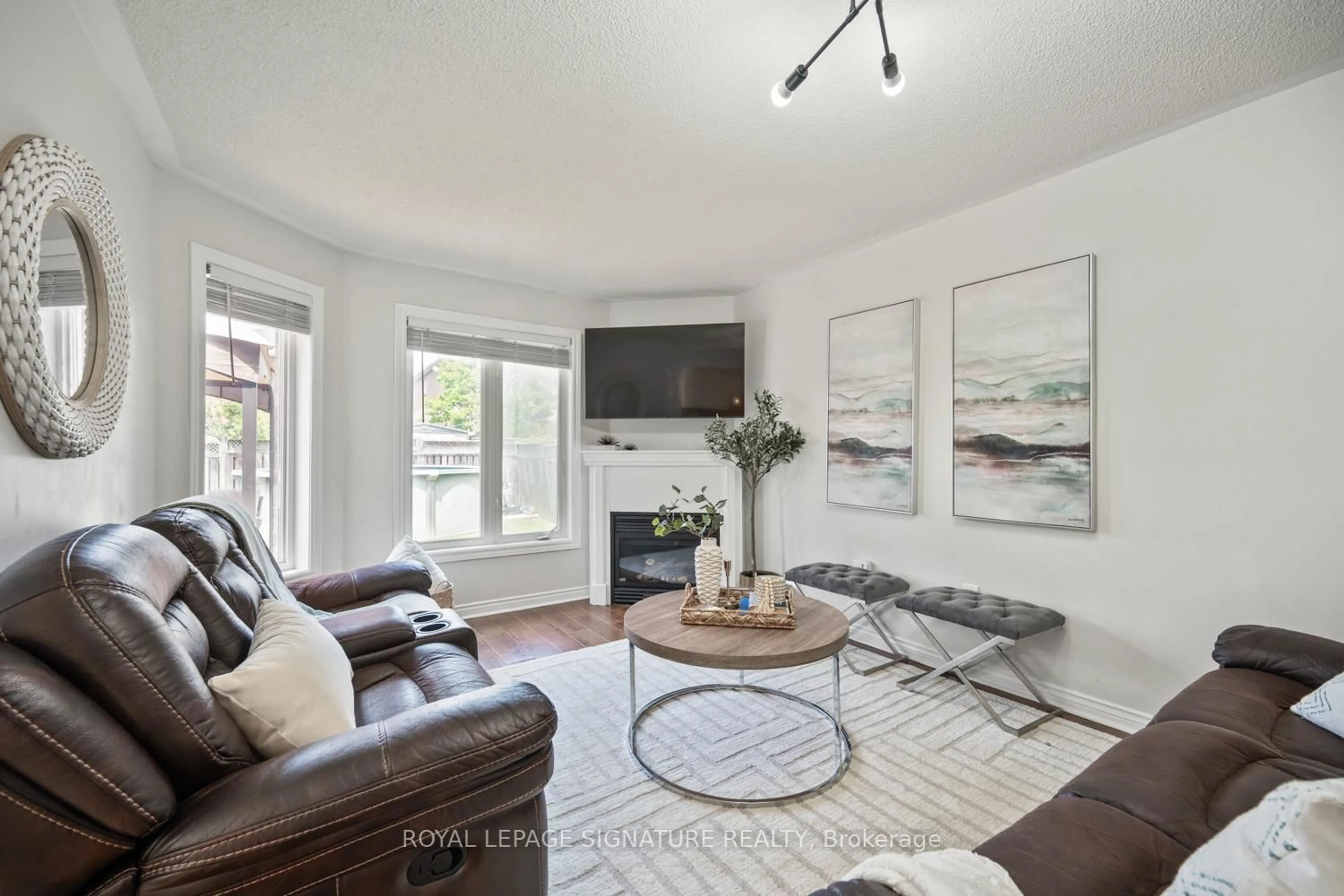 Living room with furniture, unknown for 6 Lurosa Cres, Whitby Ontario L1R 3A9