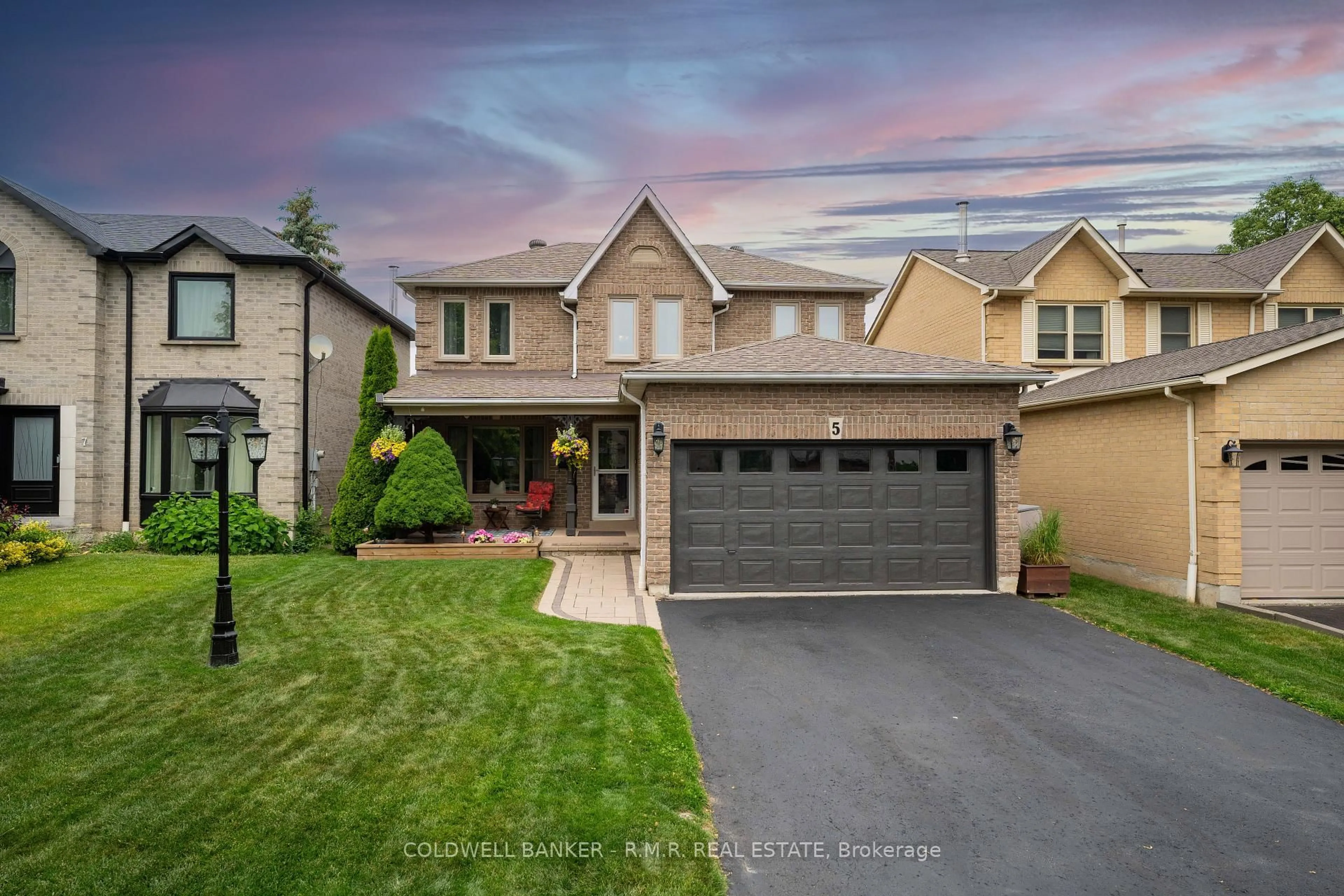 Home with brick exterior material, street for 5 Larner Dr, Ajax Ontario L1T 2V9