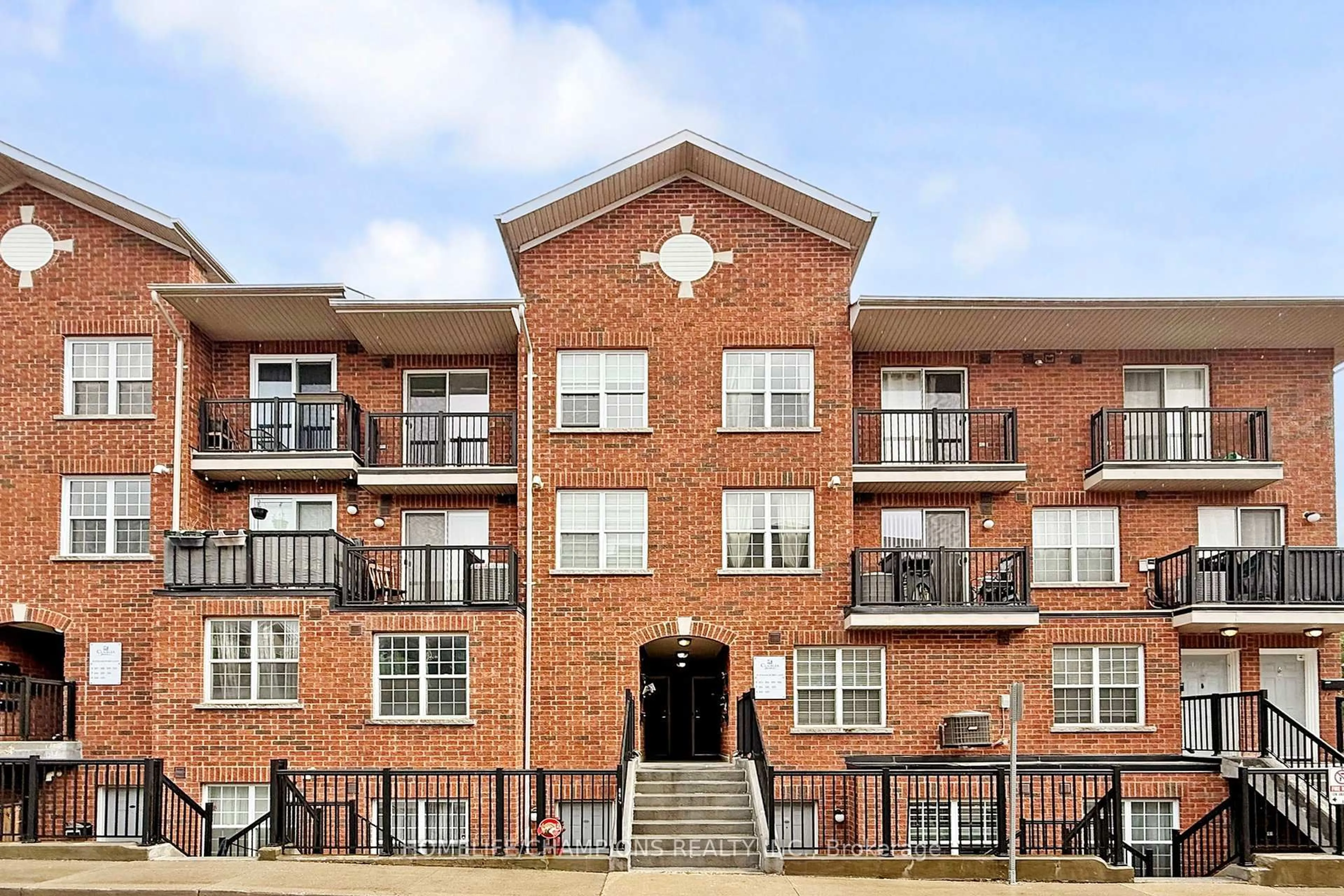 Home with brick exterior material, building for 35 Strangford Lane #304, Toronto Ontario M1L 0E5