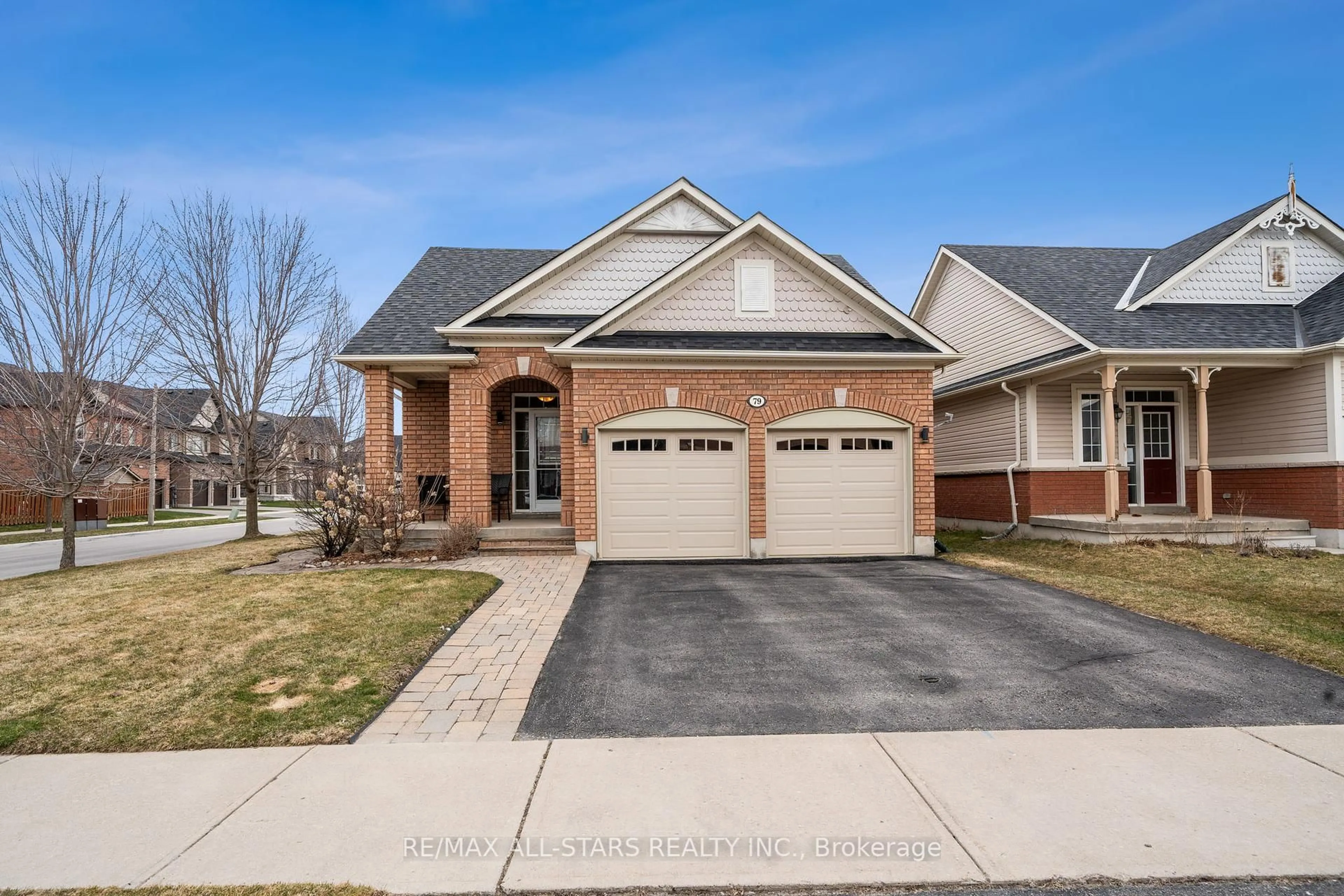 Home with brick exterior material, street for 79 Sherrington Dr, Scugog Ontario L9L 2E7