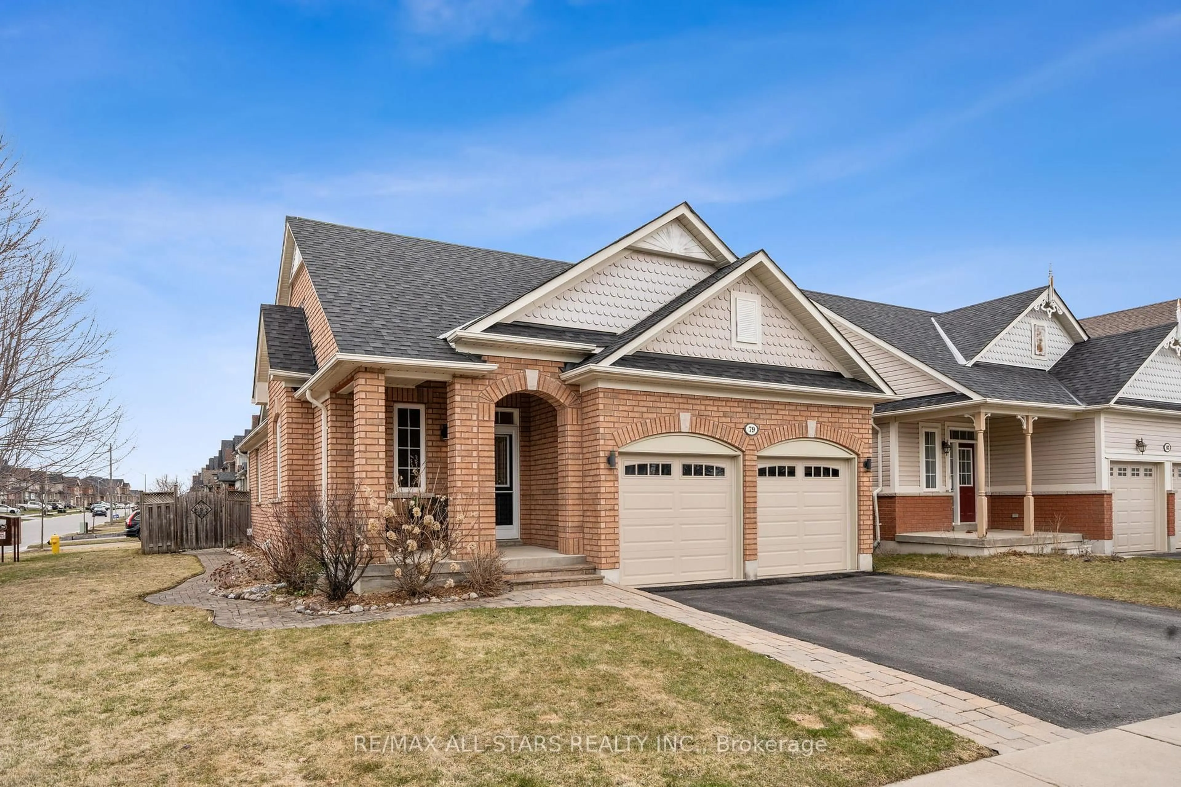 Home with brick exterior material, street for 79 Sherrington Dr, Scugog Ontario L9L 2E7