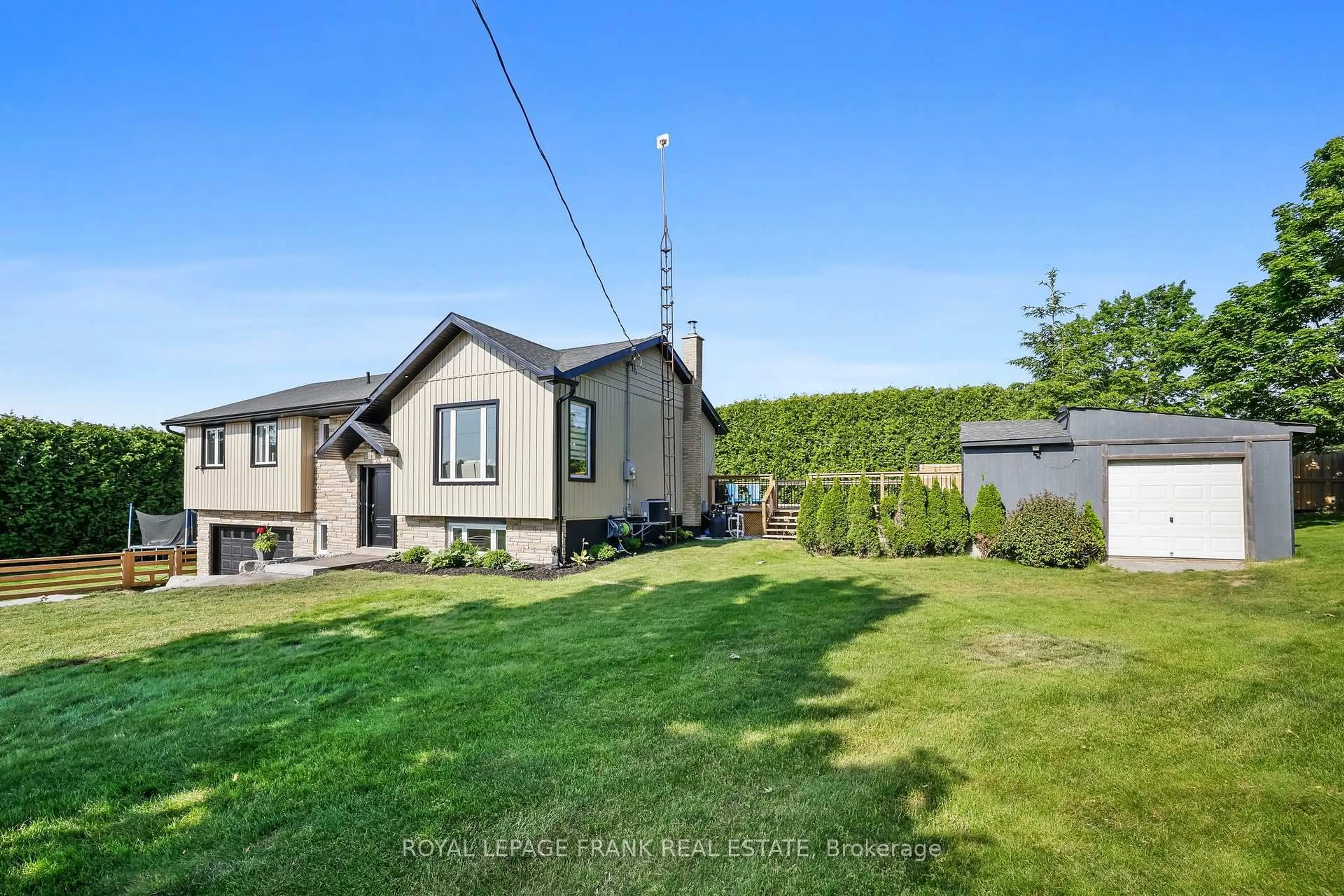 A pic from outside/outdoor area/front of a property/back of a property/a pic from drone, street for 9003 Longsault Rd, Clarington Ontario L1C 6V5