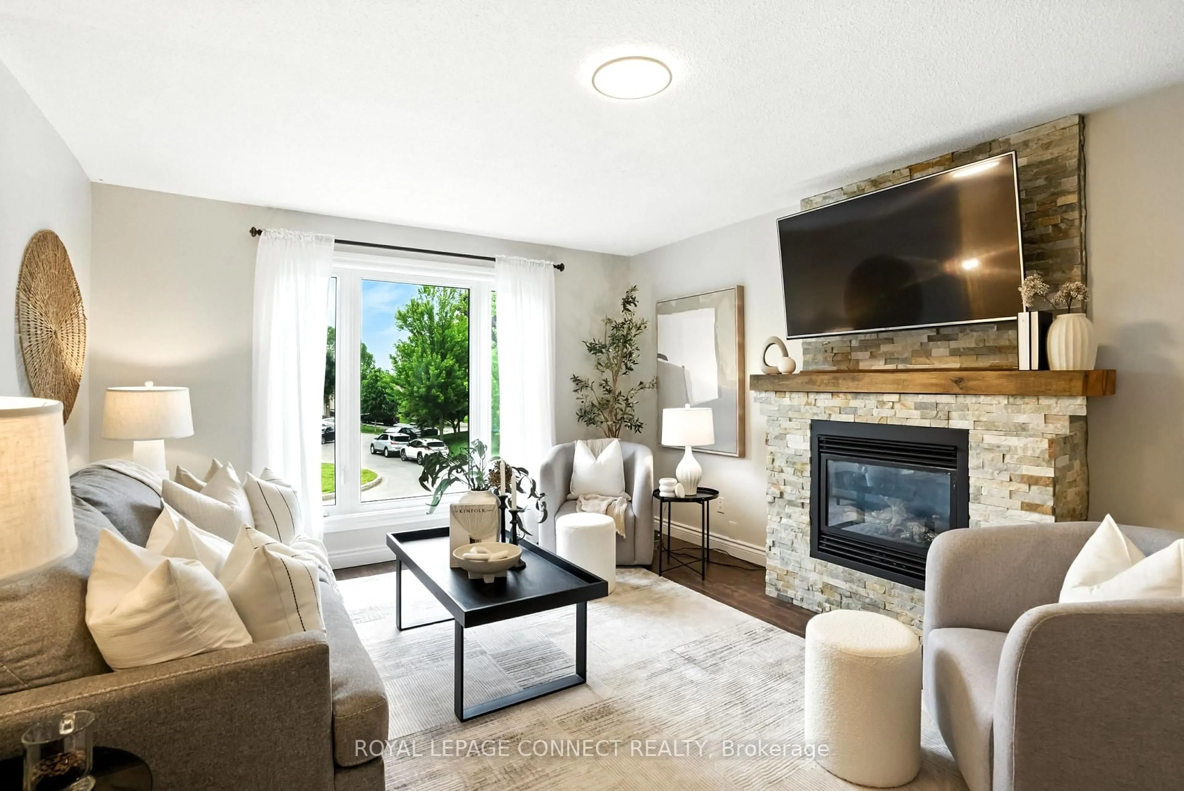 Living room with furniture, unknown for 778 Courville Crt, Oshawa Ontario L1K 1P8