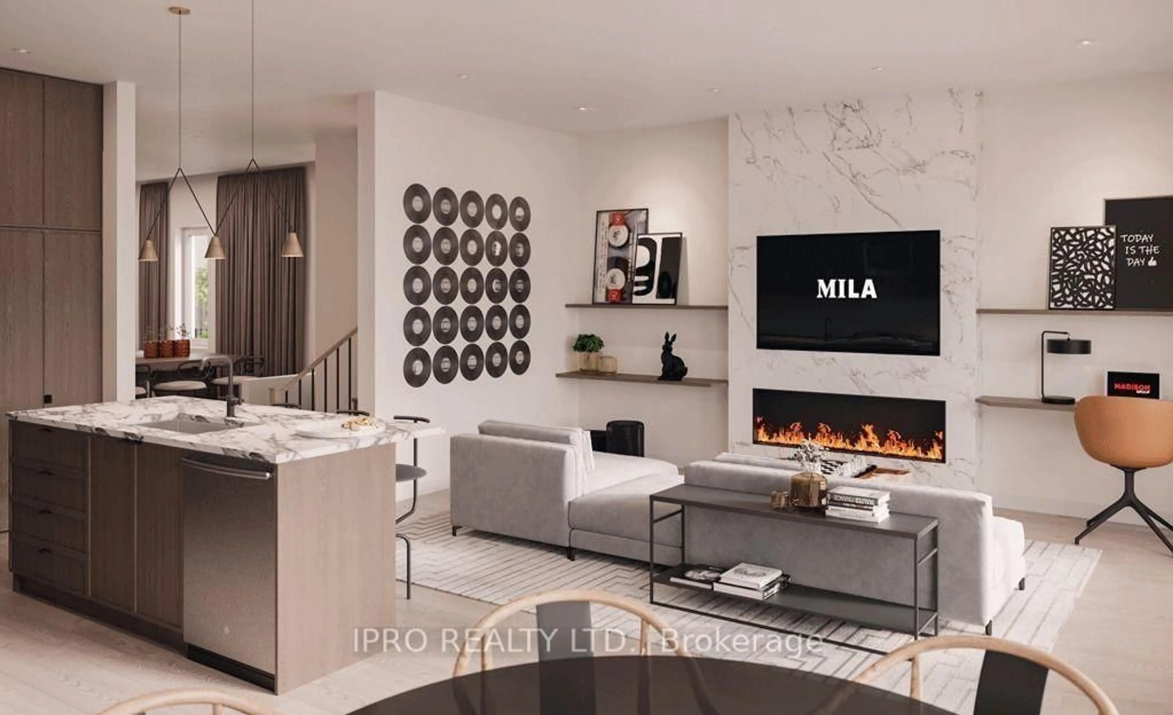Living room with furniture, ceramic/tile floor for 38 Danielle Moore Circ, Toronto Ontario M1P 2S7