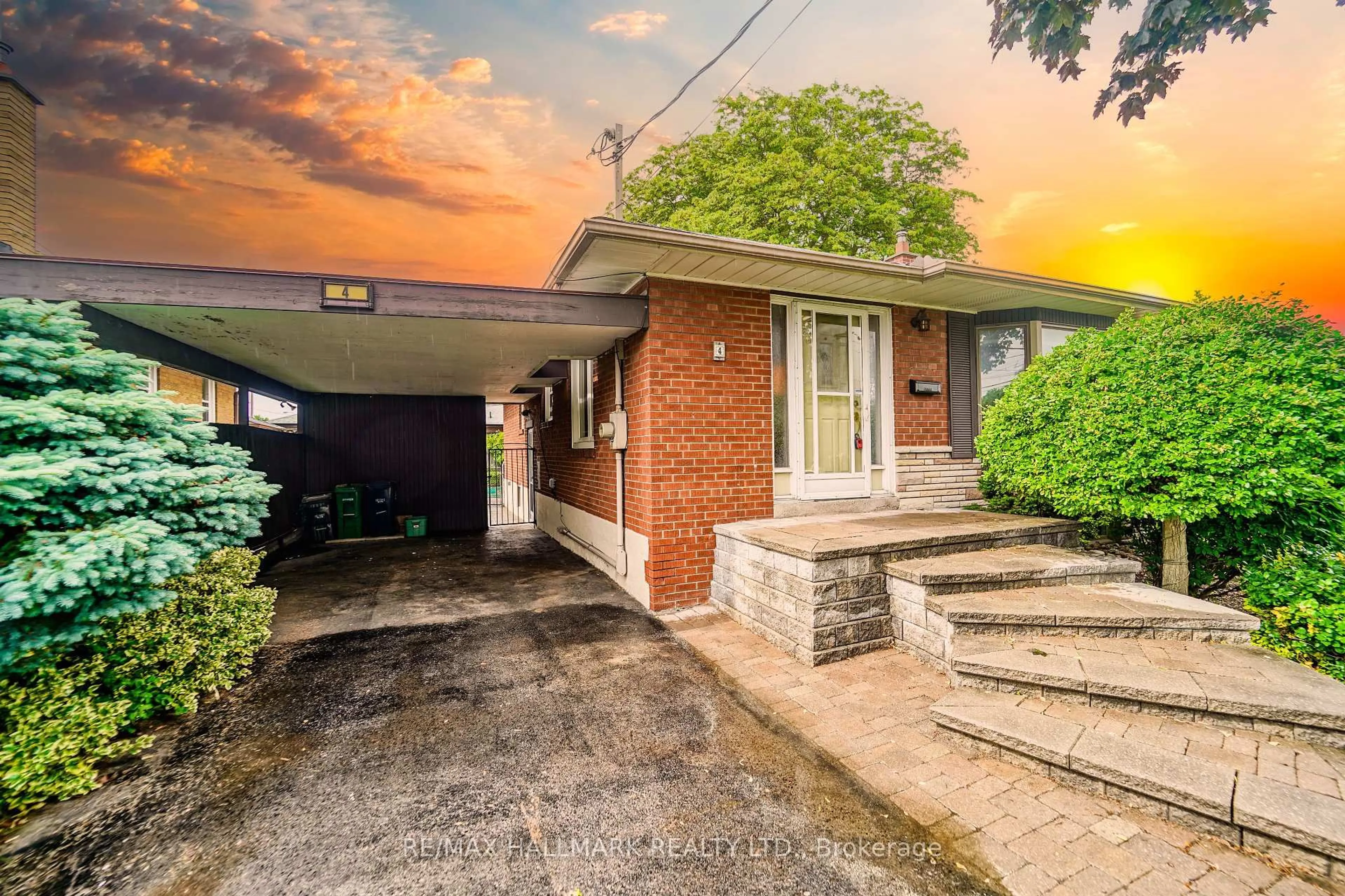 Home with brick exterior material, street for 4 Sherwood Ave, Toronto Ontario M1R 1M8