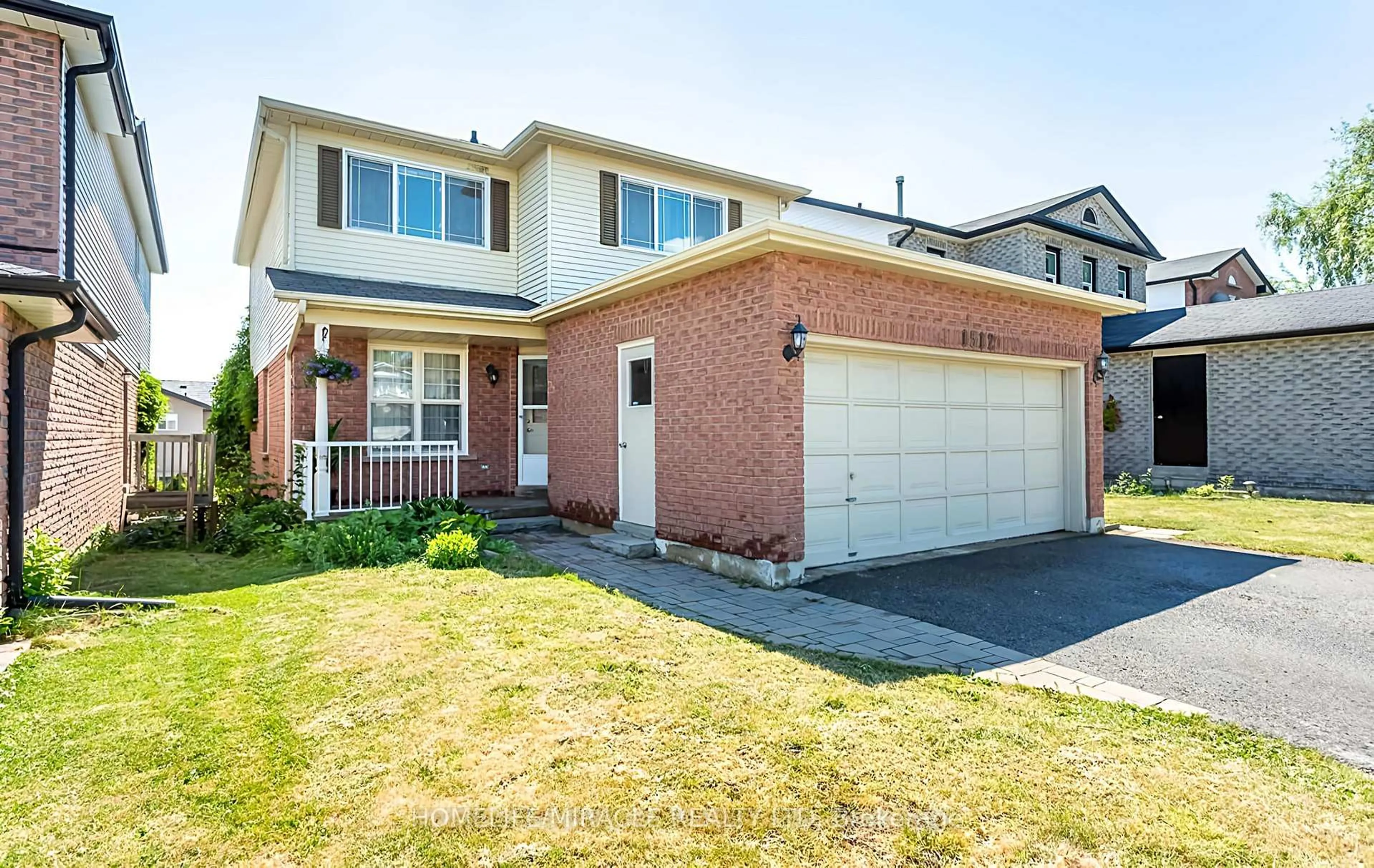 Home with brick exterior material, street for 1512 Major Oaks Rd, Pickering Ontario L1X 2M1