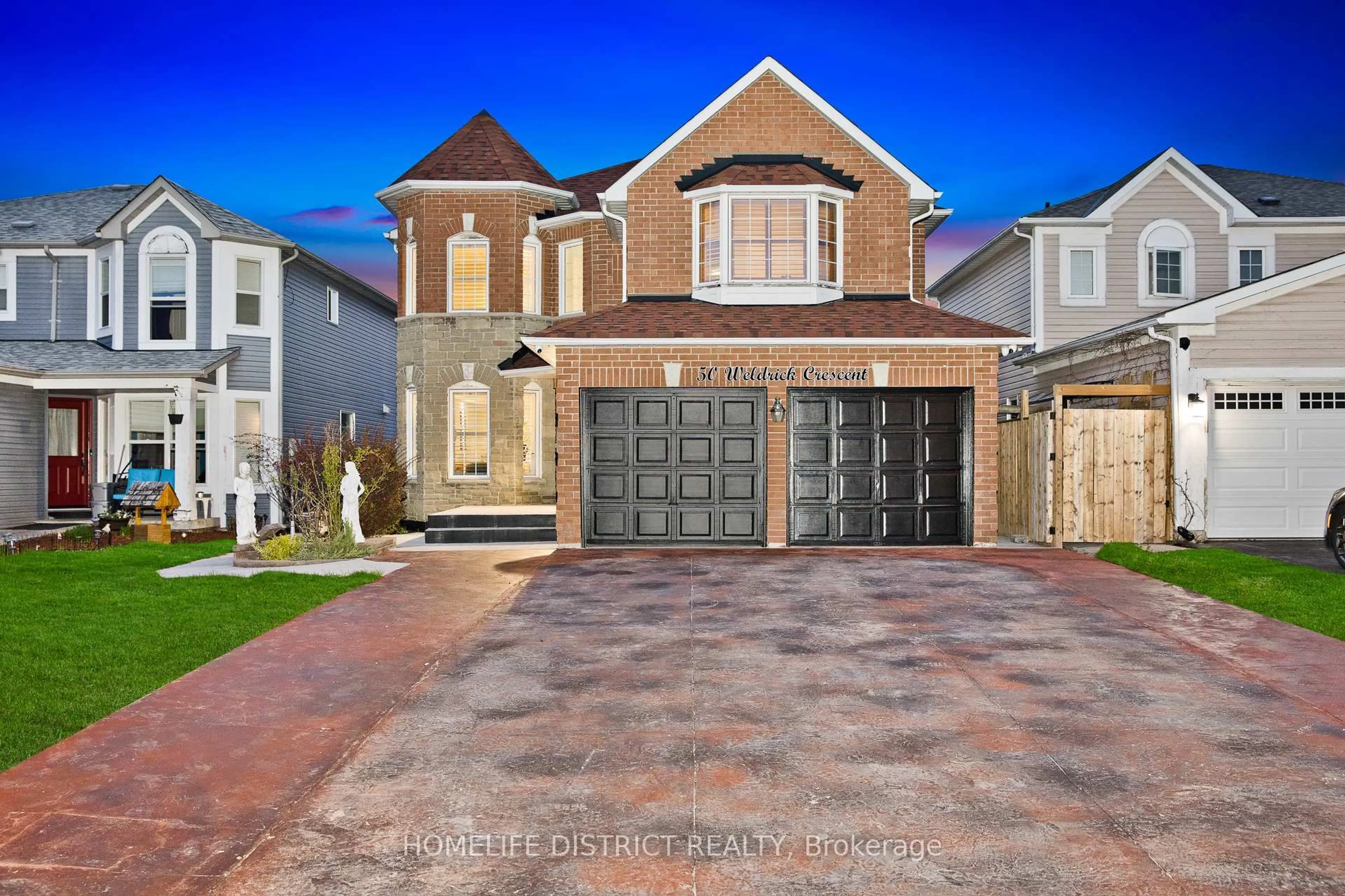 Home with brick exterior material, street for 50 Weldrick Cres, Clarington Ontario L1C 5E7