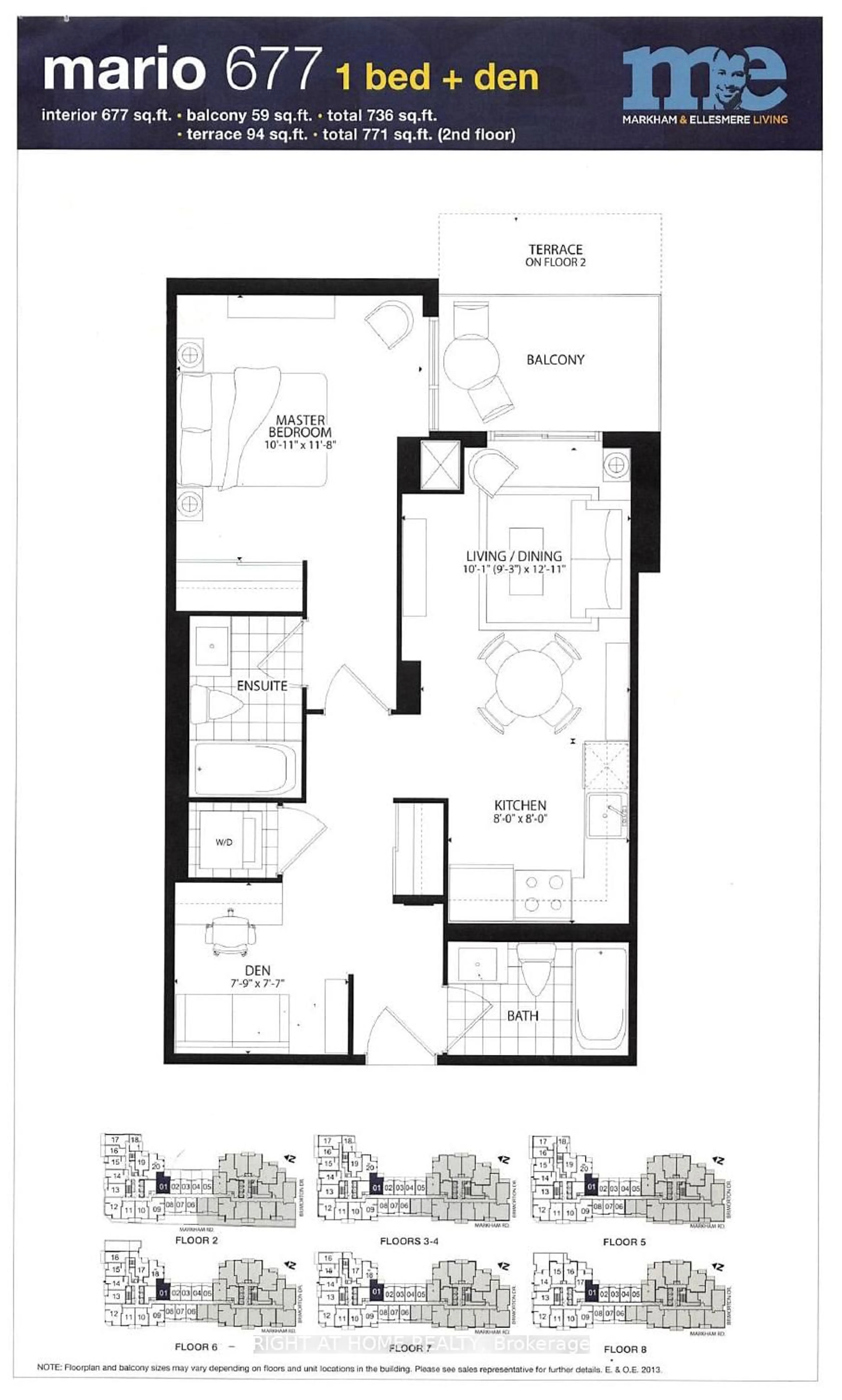 Floor plan for 30 Meadowglen Pl #501, Toronto Ontario M1G 0A6