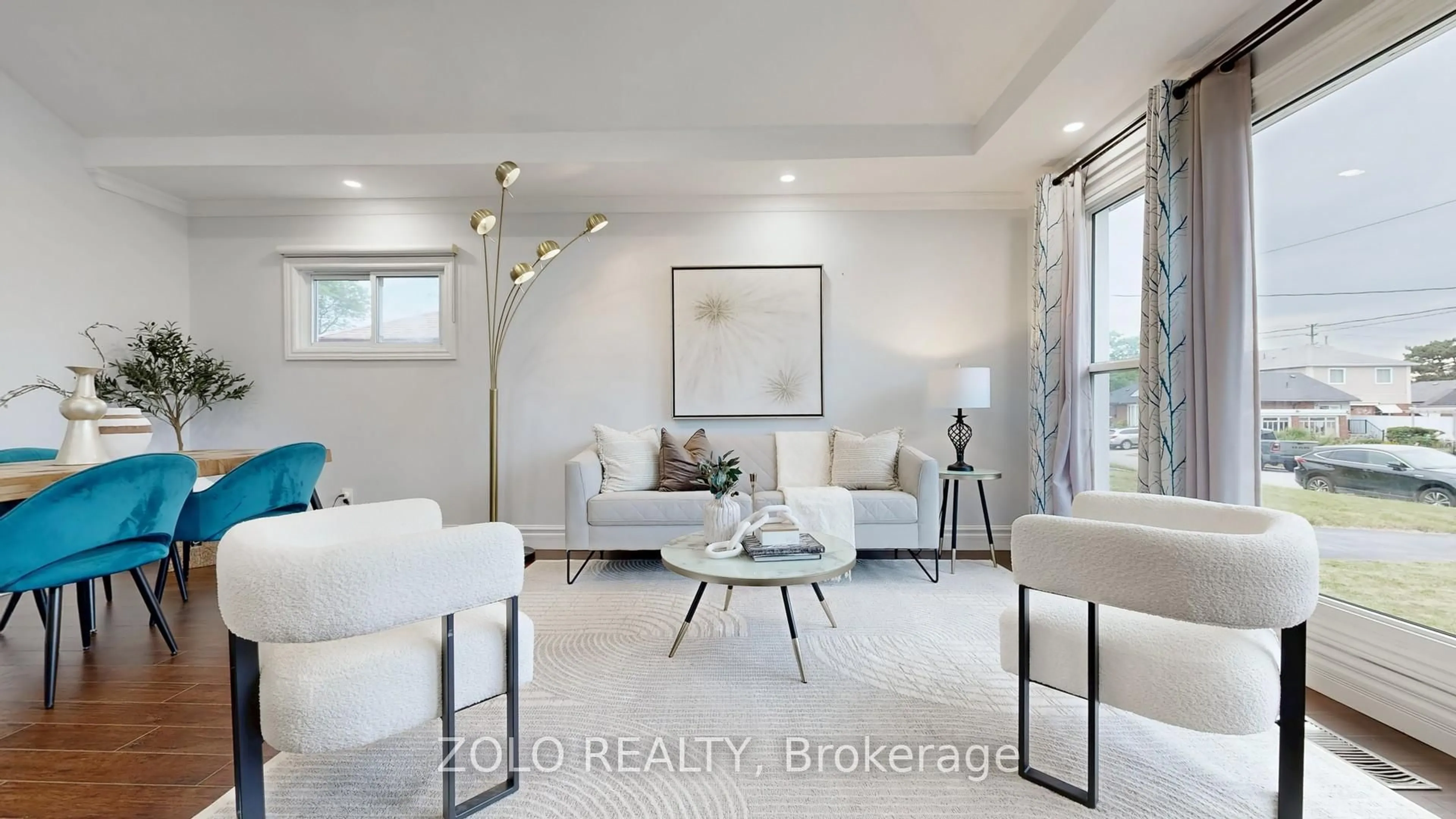 Living room with furniture, ceramic/tile floor for 7 Graylee Ave, Toronto Ontario M1J 1M5