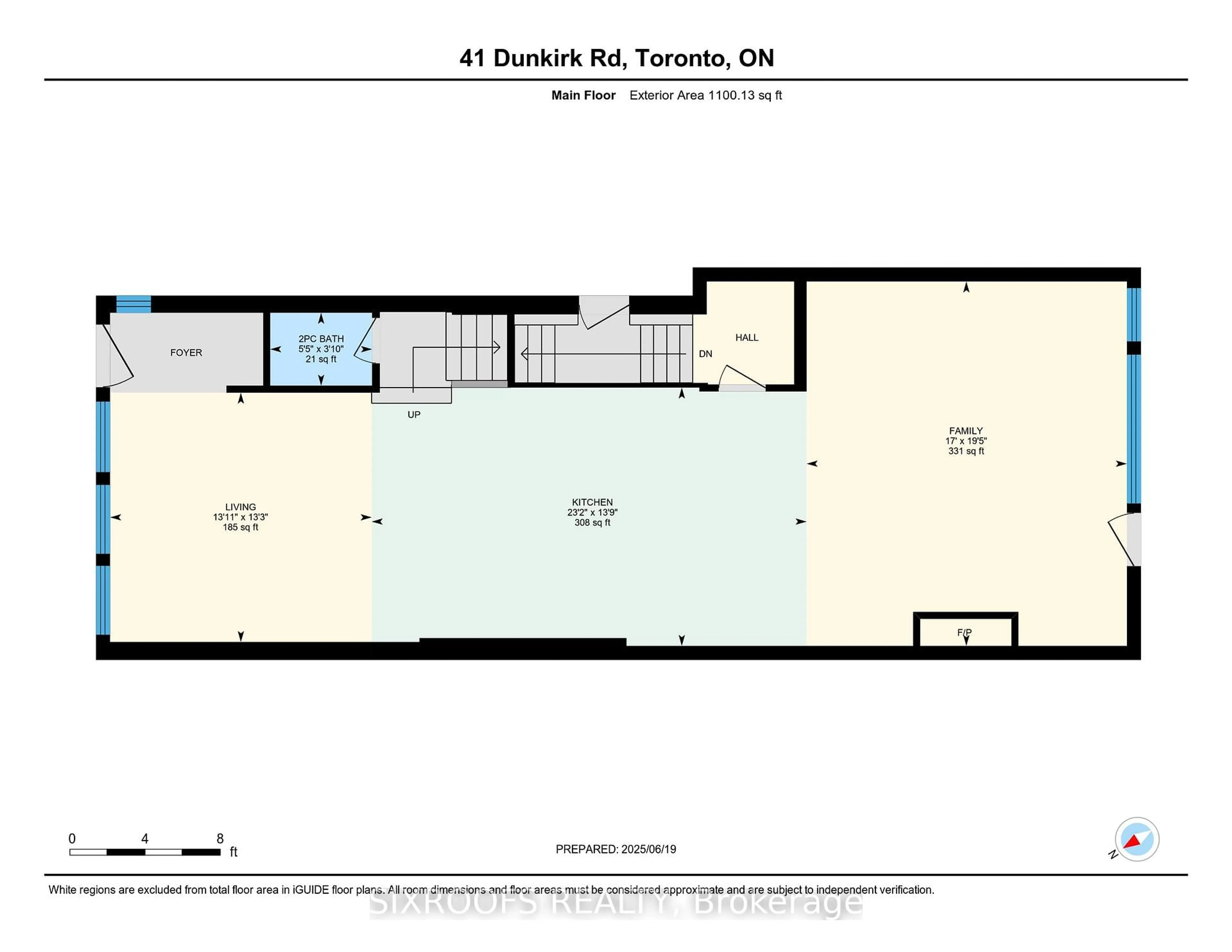 Floor plan for 41 Dunkirk Rd, Toronto Ontario M4C 2M4