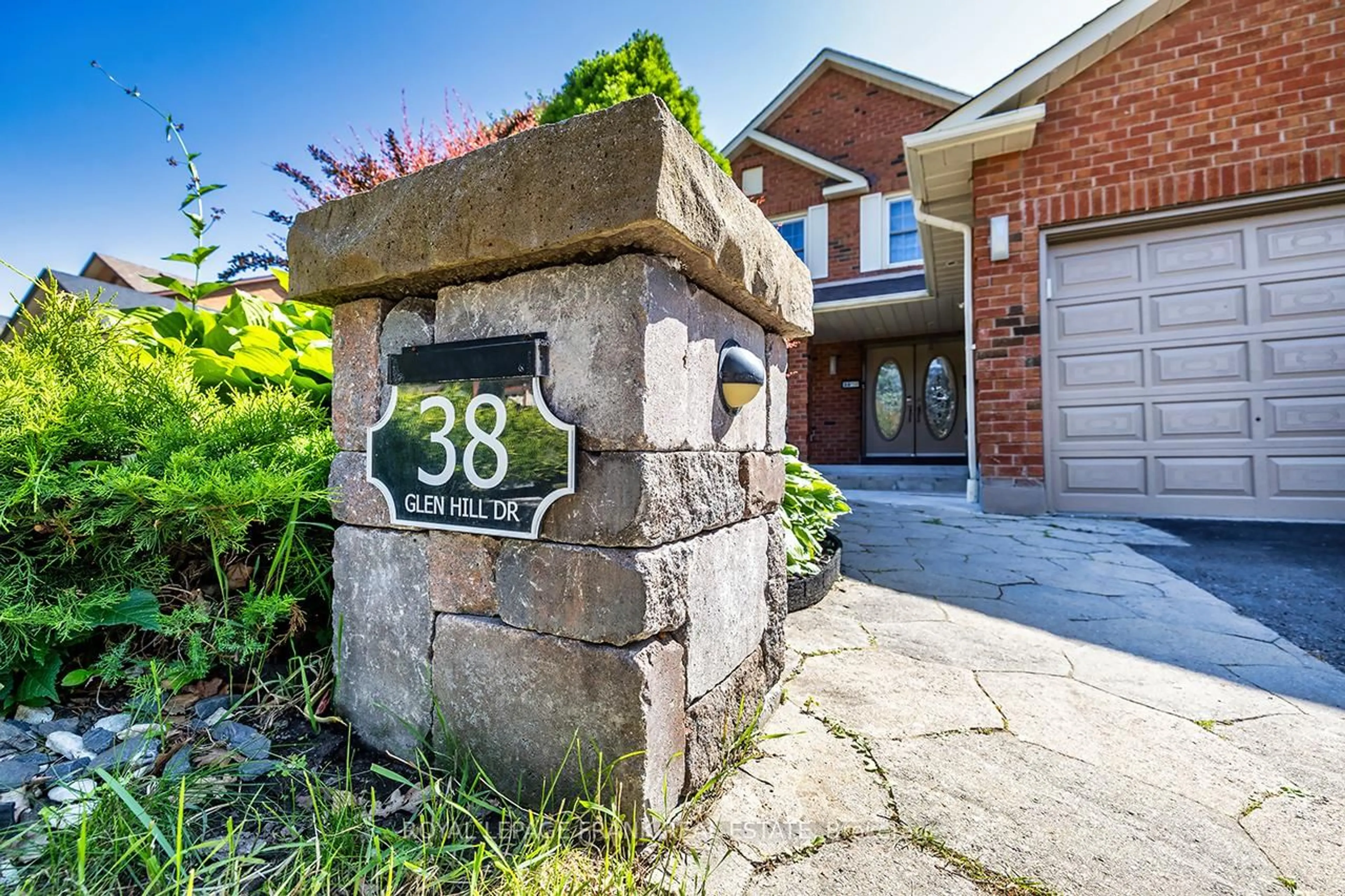 Home with brick exterior material, street for 38 Glen Hill Dr, Whitby Ontario L1N 7A1