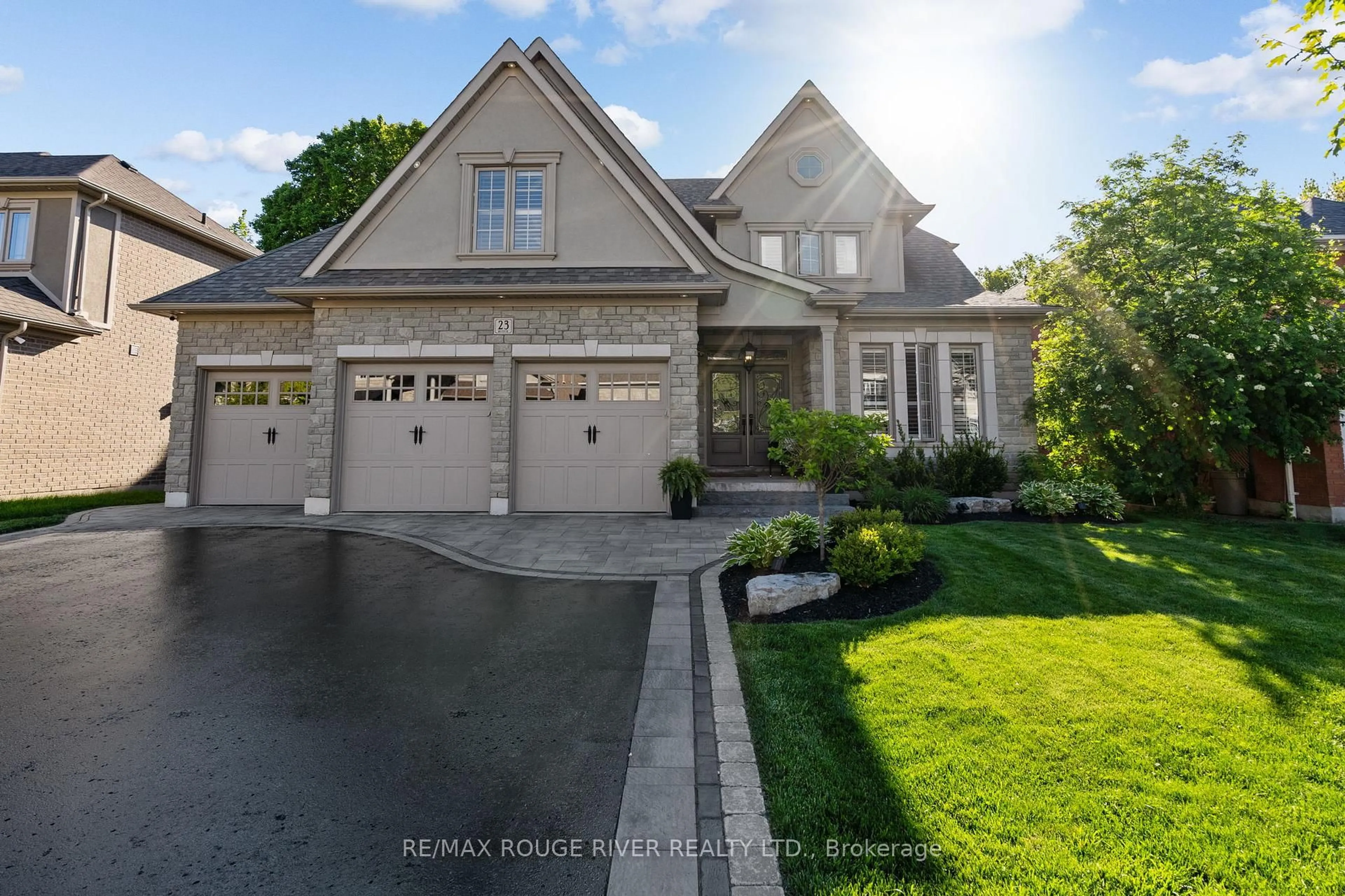 Home with brick exterior material, street for 23 Gilchrist Crt, Whitby Ontario L1R 2P3
