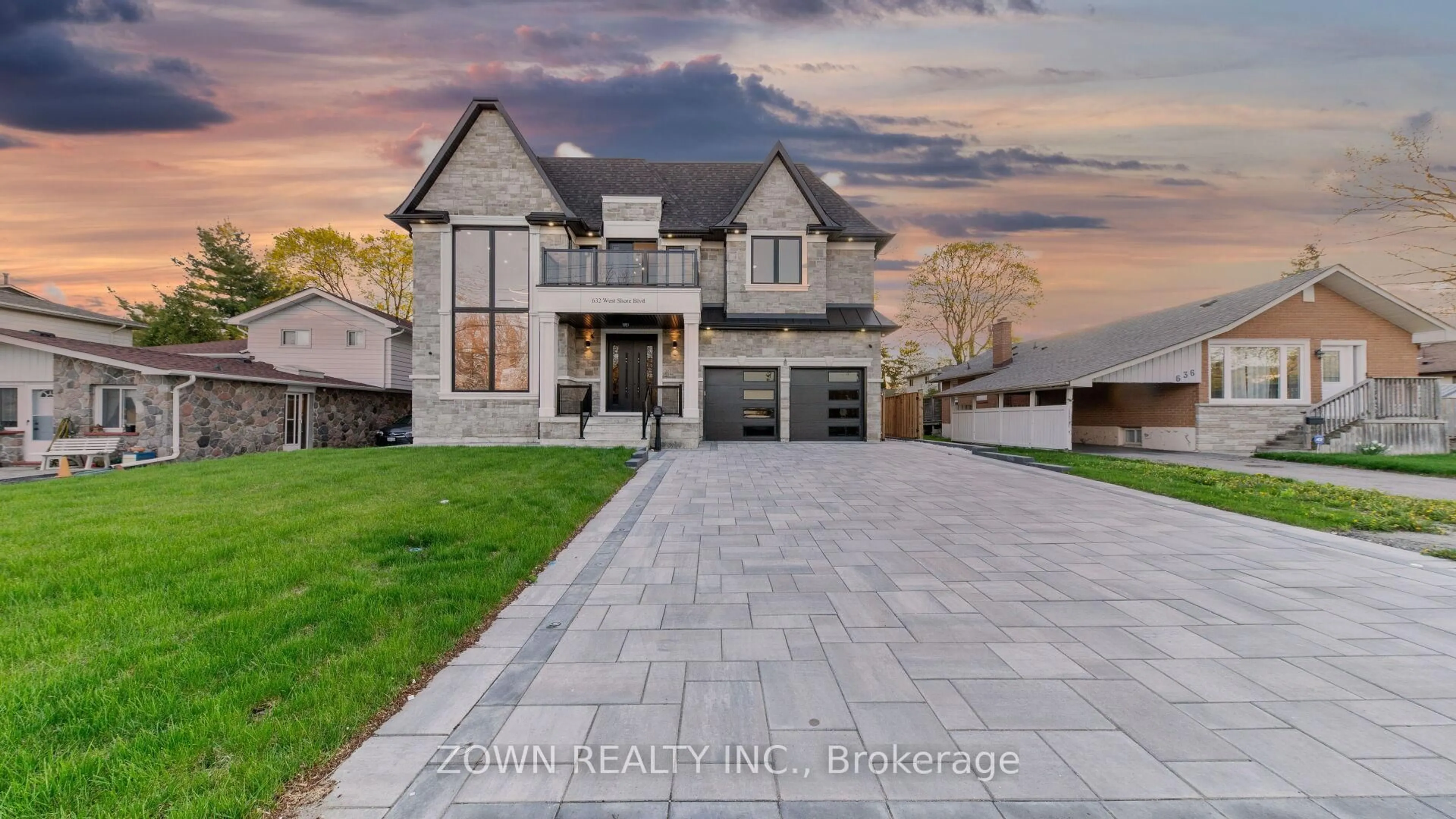 Home with brick exterior material, street for 632 West Shore Blvd, Pickering Ontario L1W 2T8