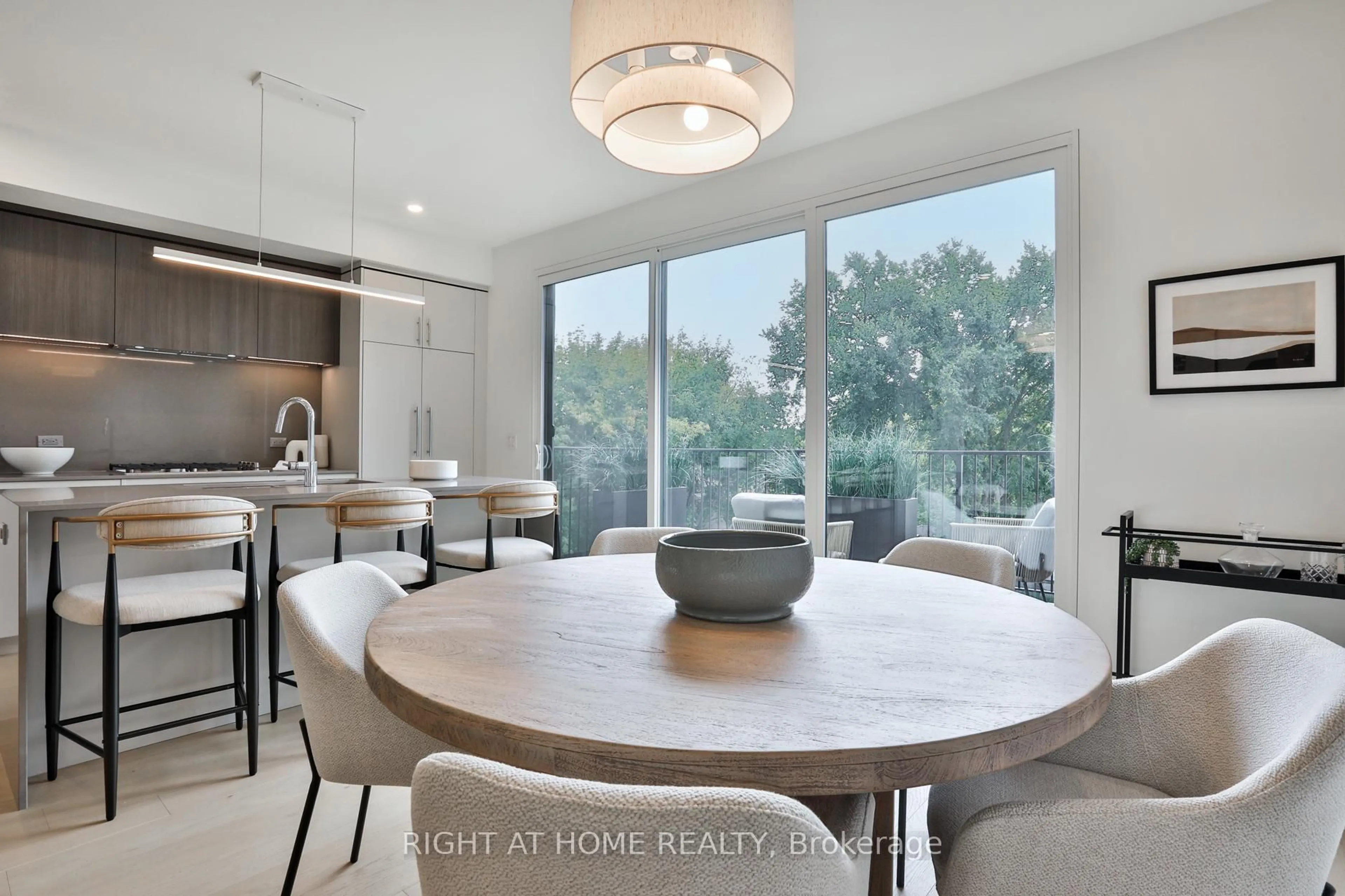 Contemporary kitchen, ceramic/tile floor for 2343 Gerrard St #Sky, Toronto Ontario M4E 2E6