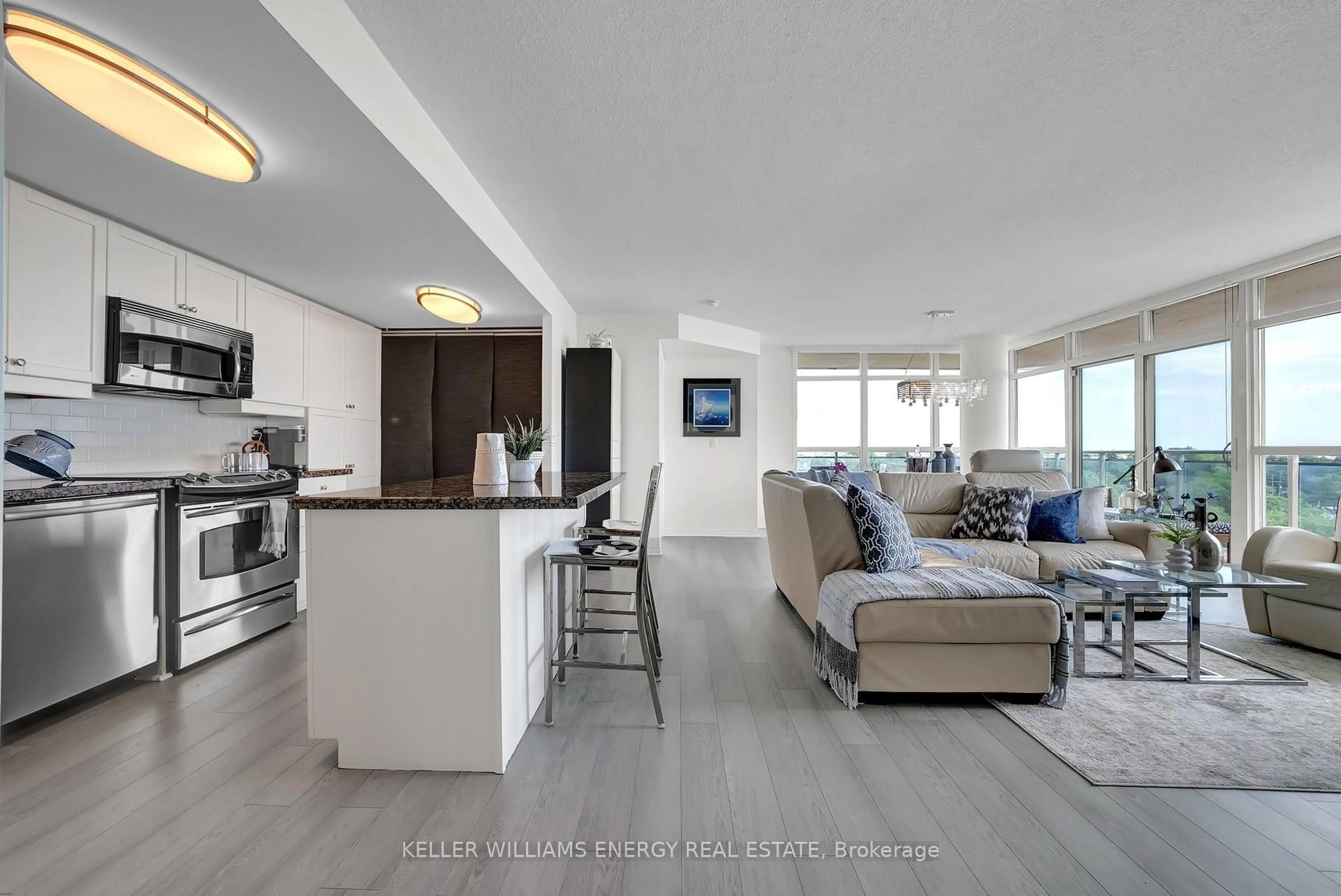 Open concept kitchen, unknown for 1600 Charles St #1012, Whitby Ontario L1N 0G4