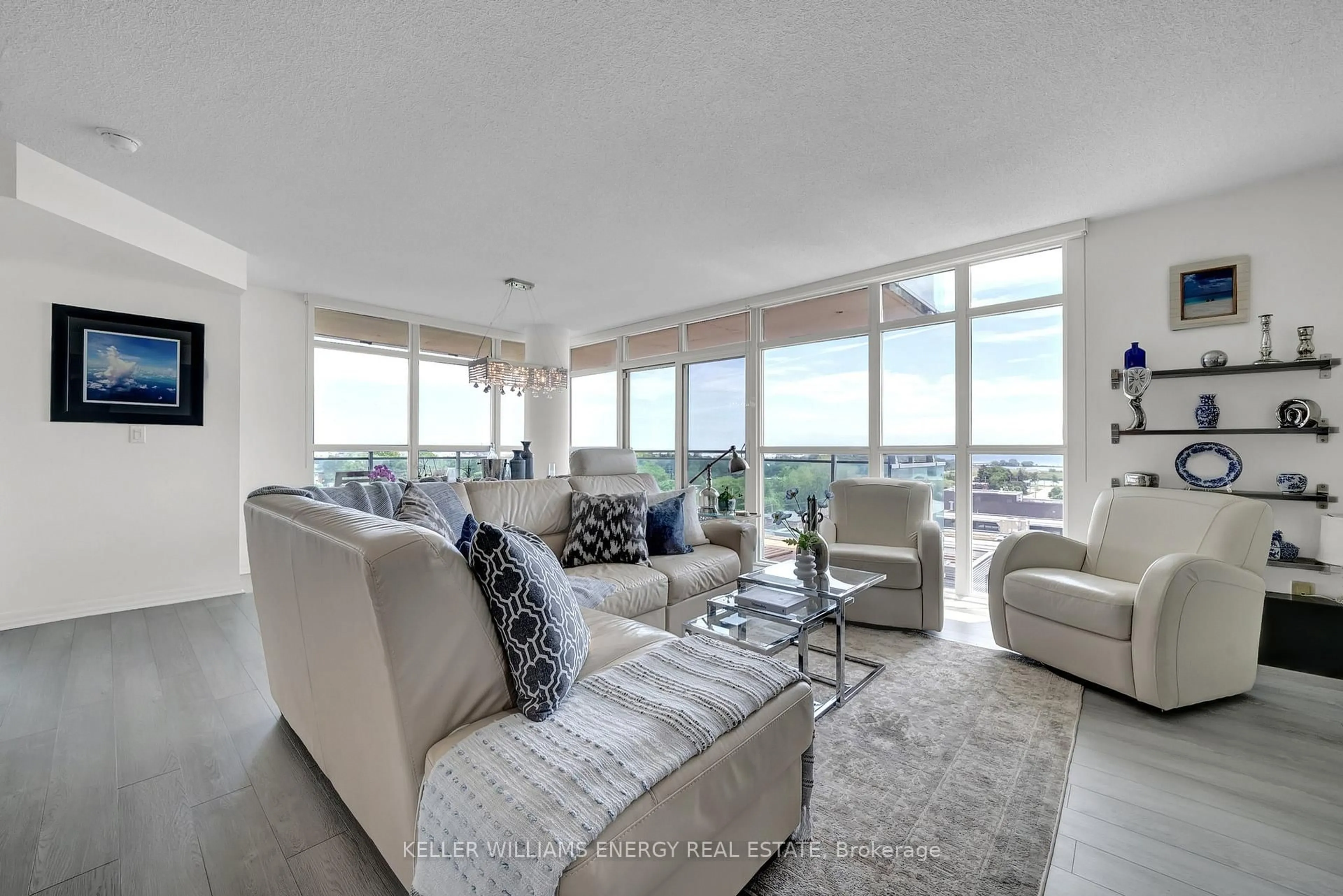Living room with furniture, unknown for 1600 Charles St #1012, Whitby Ontario L1N 0G4