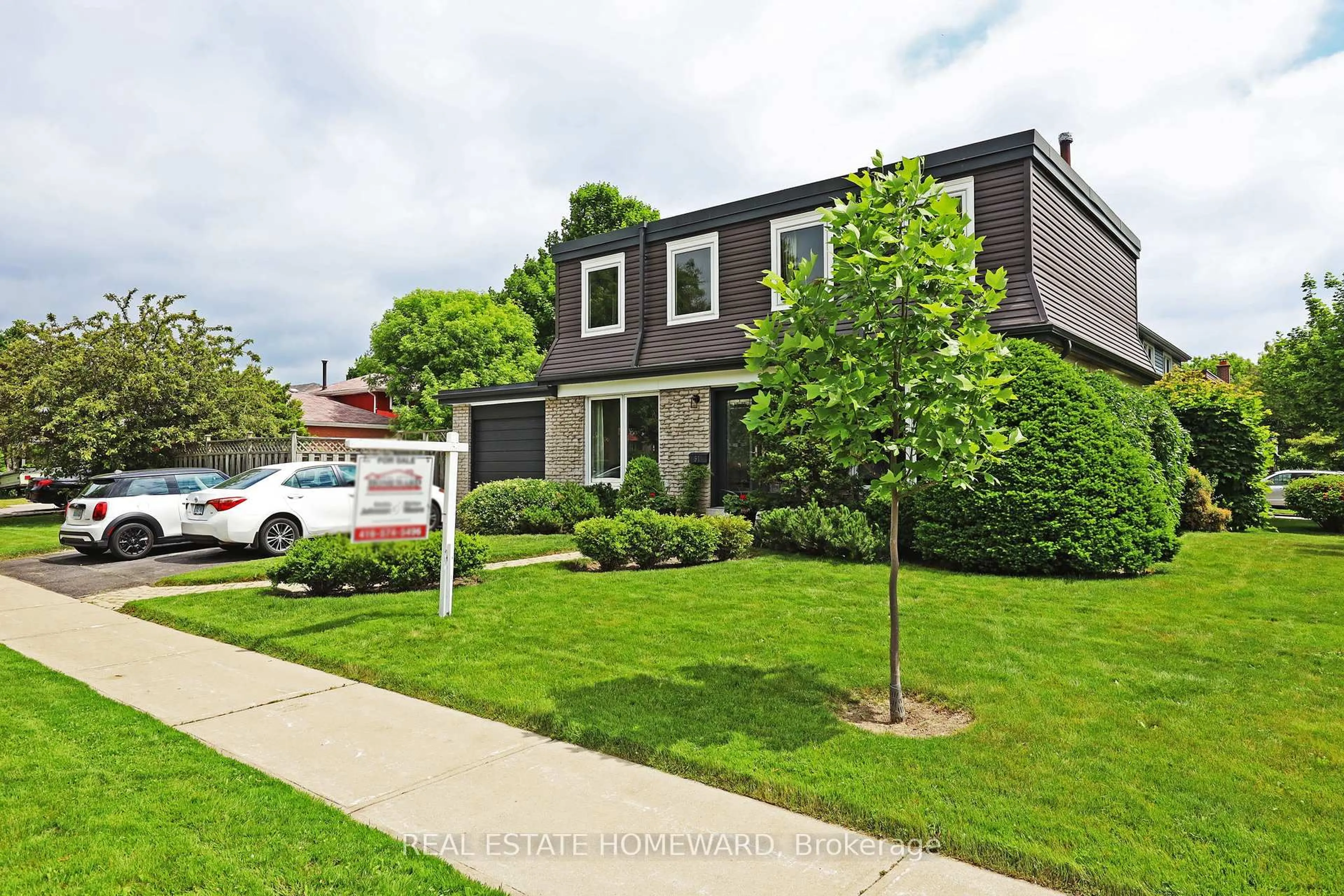 Home with brick exterior material, street for 51 Prince Philip Blvd, Toronto Ontario M1E 1J5