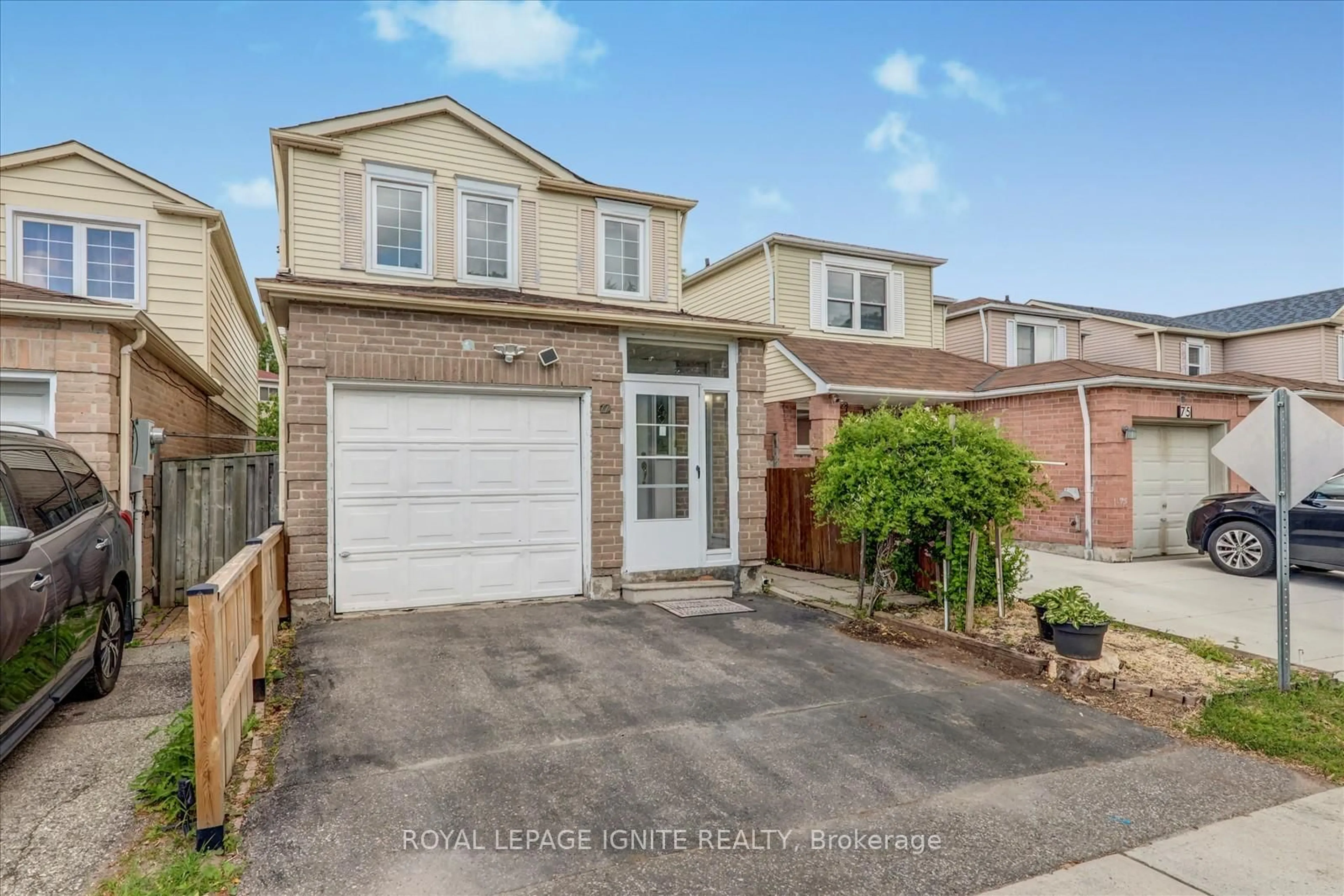 Home with brick exterior material, street for 77 Prosperity Pt Ptwy, Toronto Ontario M1B 4G9