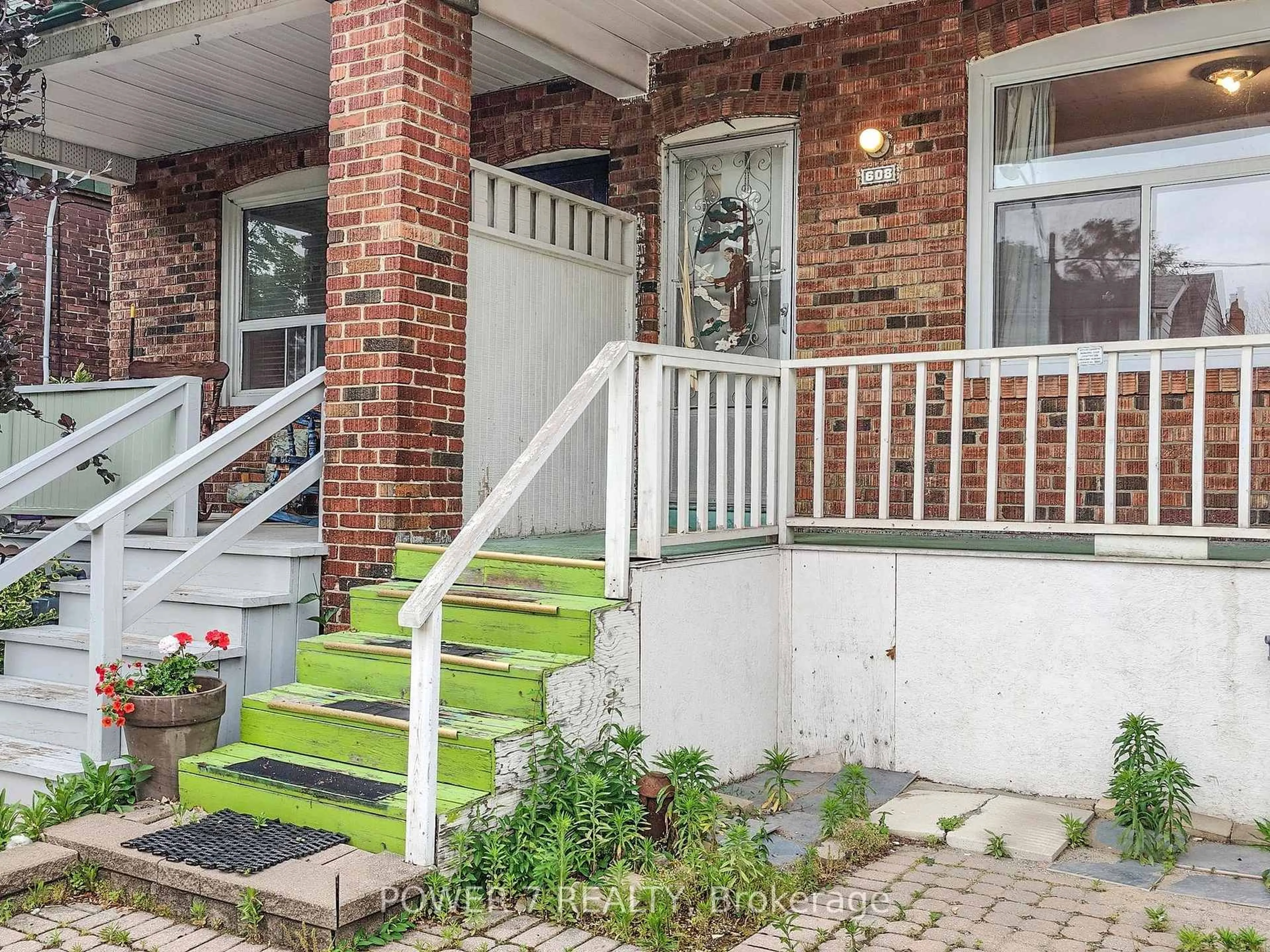 Home with brick exterior material, street for 608 Milverton Blvd, Toronto Ontario M4C 1X7