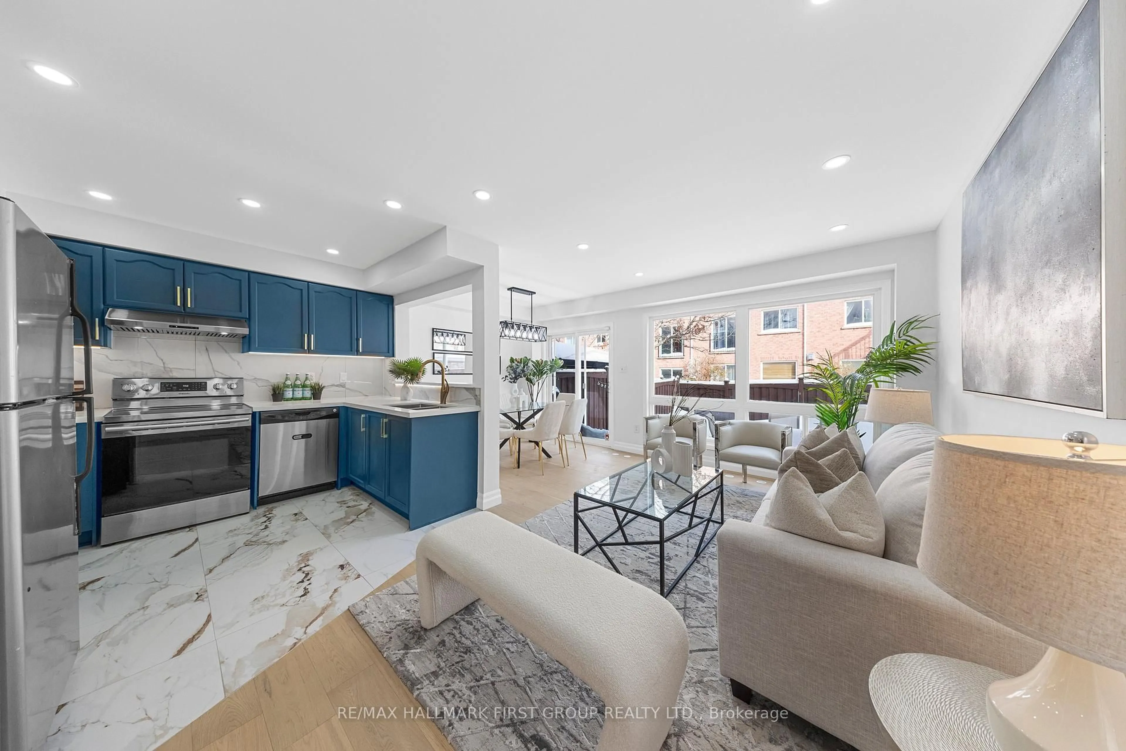 Open concept kitchen, ceramic/tile floor for 5 Goulden Cres, Toronto Ontario M1L 0A8