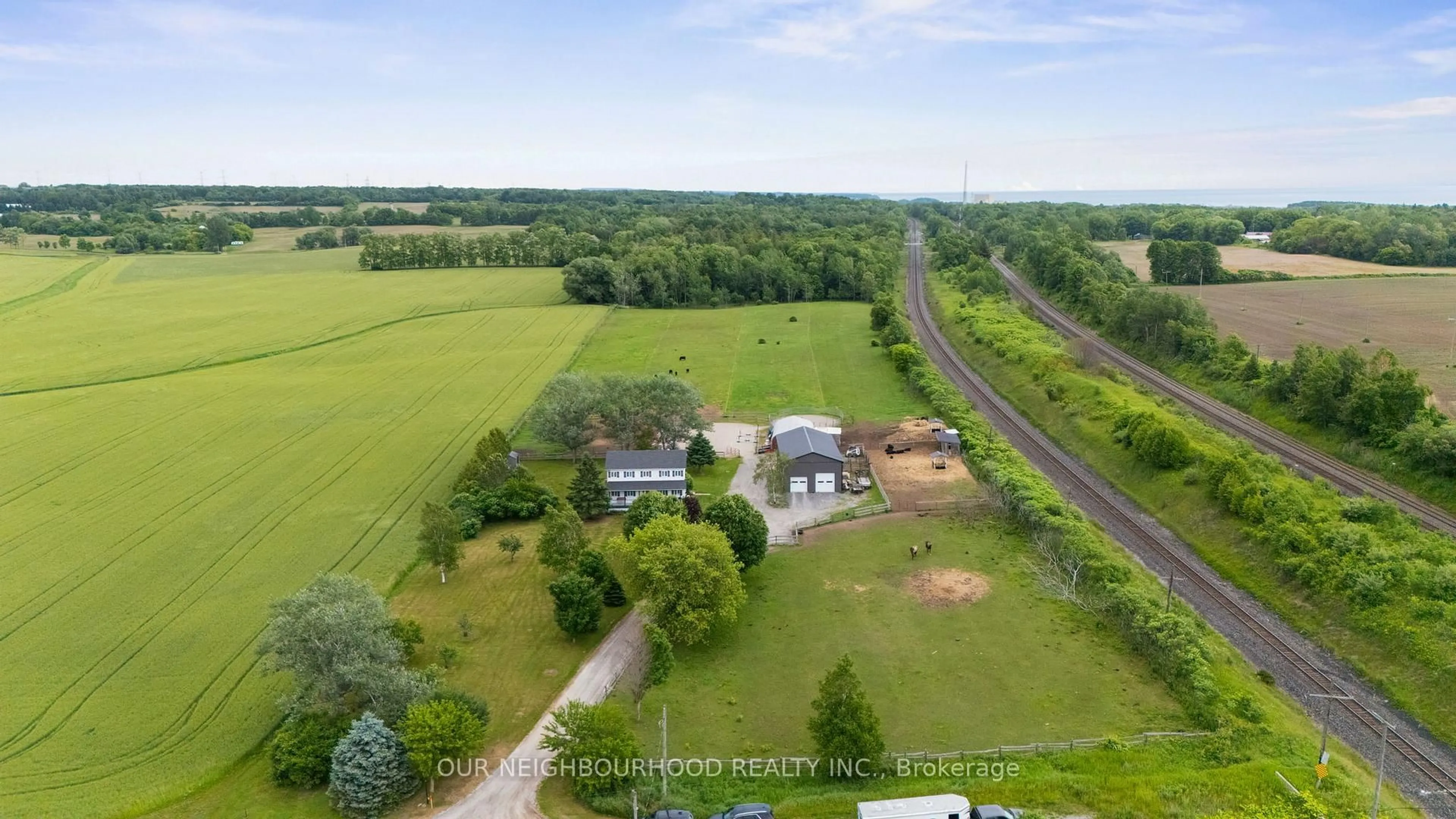 A pic from outside/outdoor area/front of a property/back of a property/a pic from drone, unknown for 601 Nichols Rd, Clarington Ontario L1B 0G7