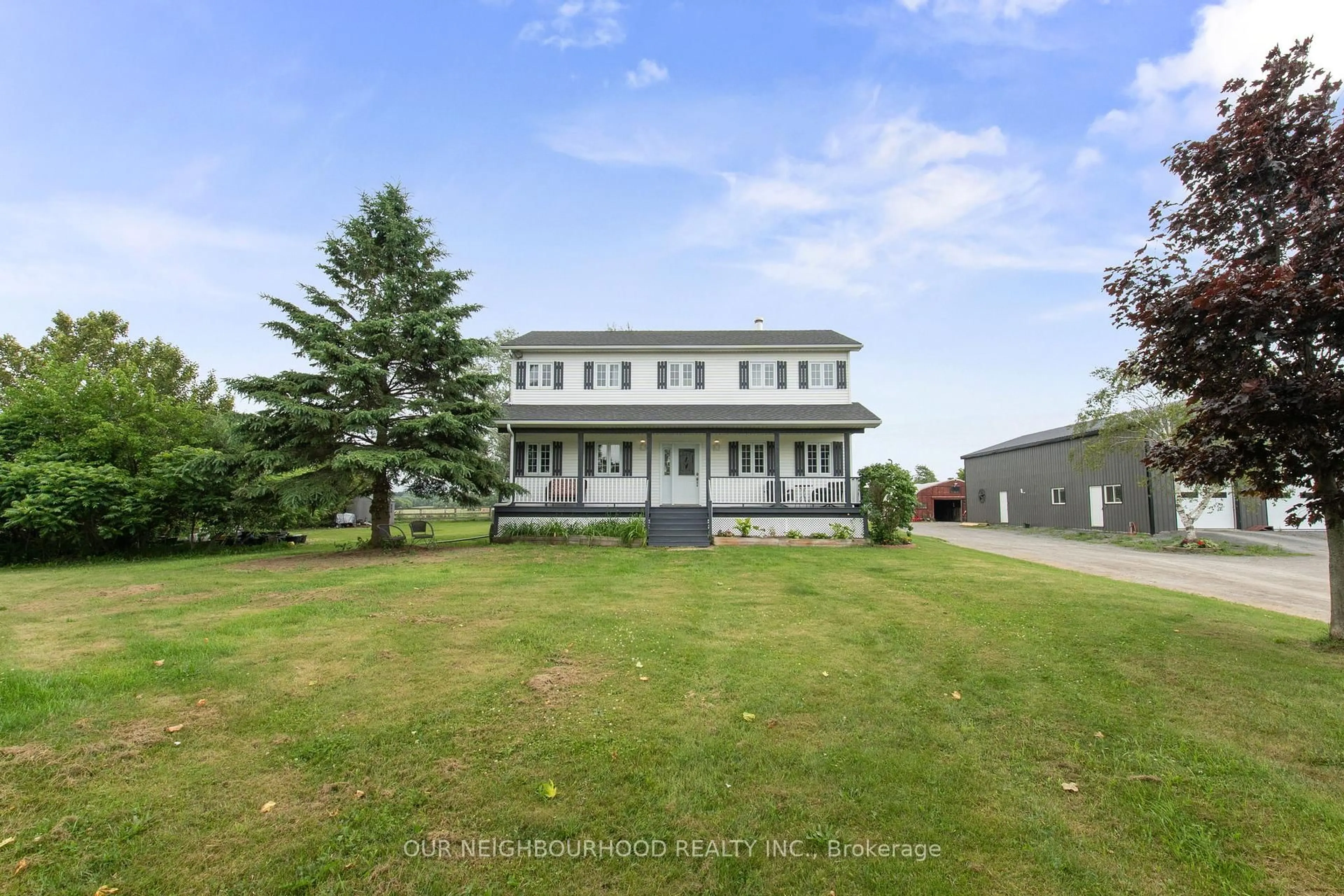 A pic from outside/outdoor area/front of a property/back of a property/a pic from drone, unknown for 601 Nichols Rd, Clarington Ontario L1B 0G7